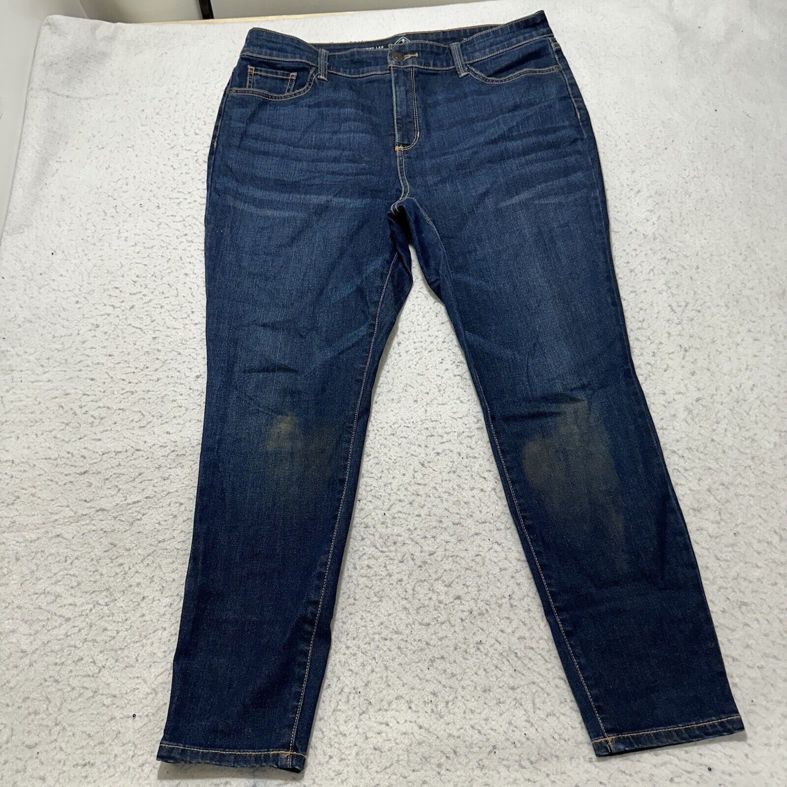 St. Johns Bay St. John's Bay 14 Skinny Leg High Rise Jeans Navy Blue Size 36" / US 14 / IT 50 - 1 Thumbnail