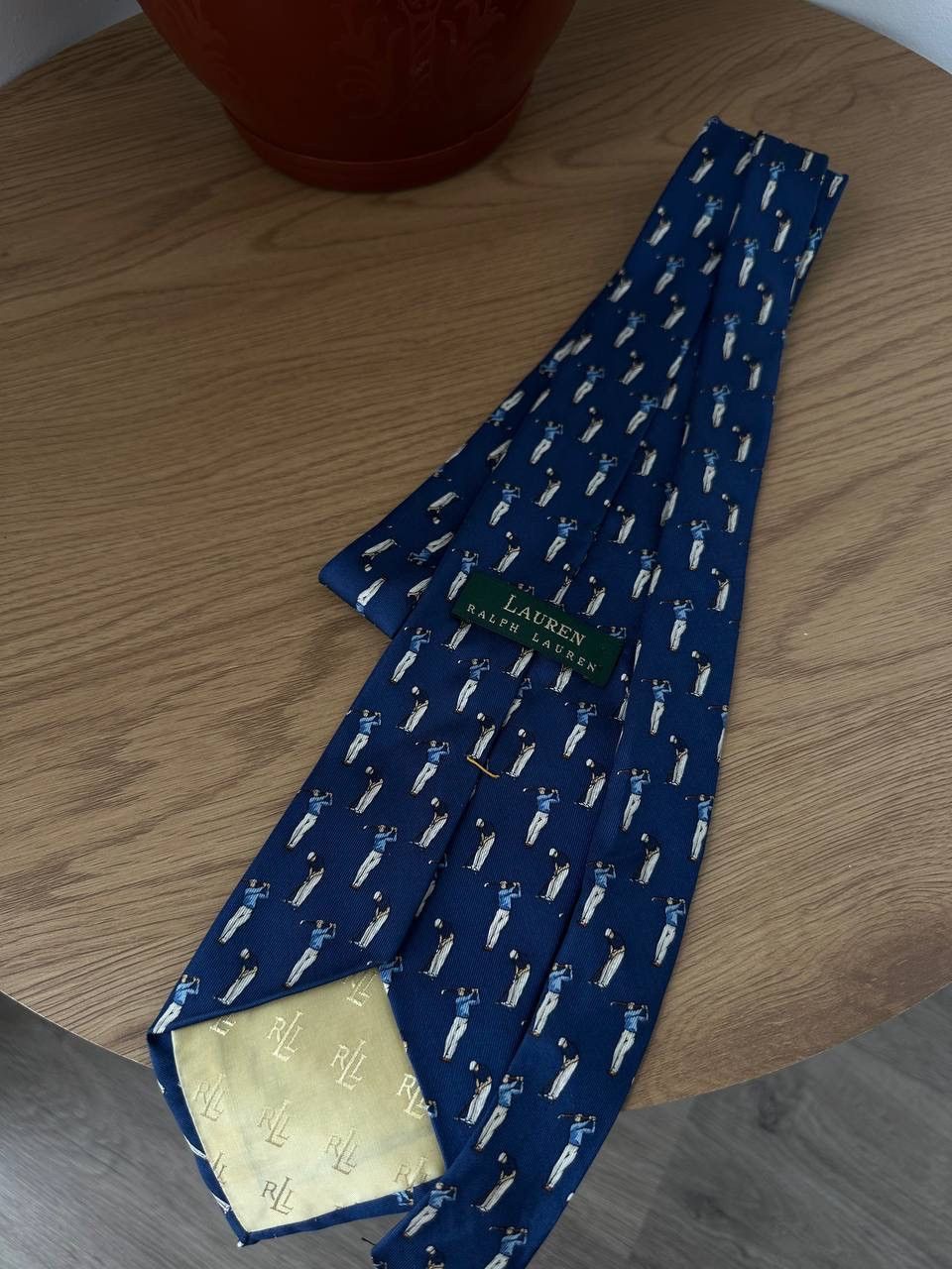 Polo Ralph Lauren Vintage Ralph Lauren Golf Tie Blue Silk Necktie Size ONE SIZE - 9 Thumbnail