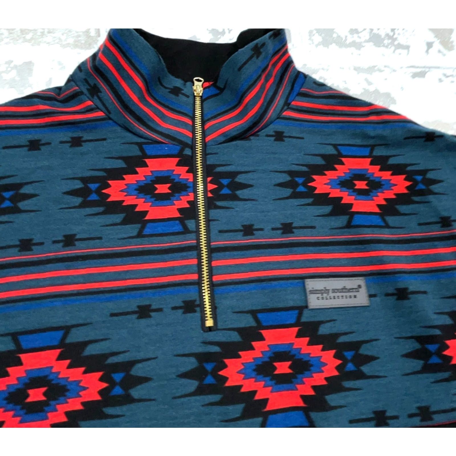 Vintage Simply Southern Sweater Women S Black Pullover Aztec Southwestern Bear Lodge Size S / US 4 / IT 40 - 7 Thumbnail