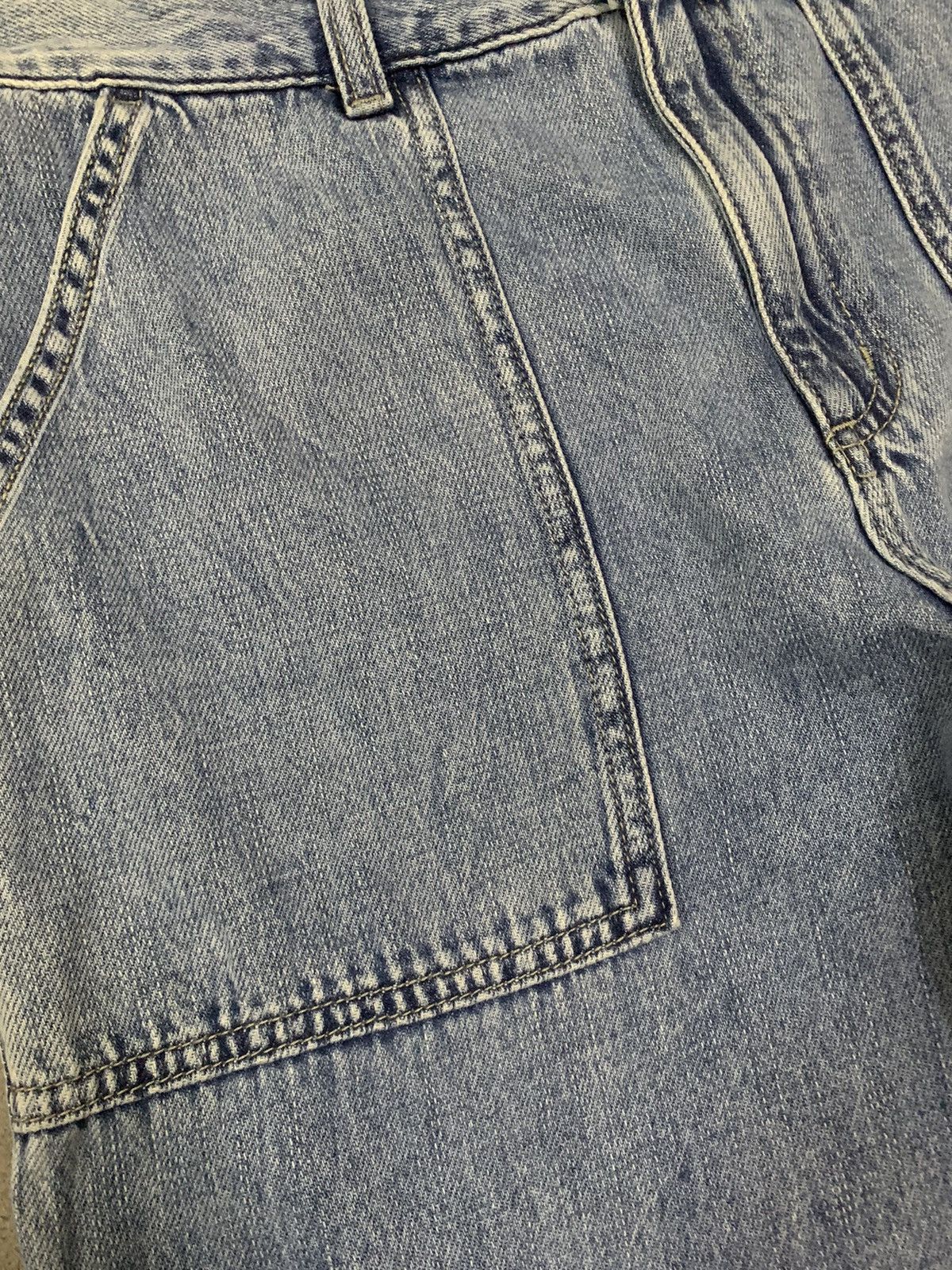 GU × Japanese Brand × Jun Takahashi Vintage Japanese Brand GU Baggy Fatigue Cargo Jeans Size US 30 / EU 46 - 6 Thumbnail