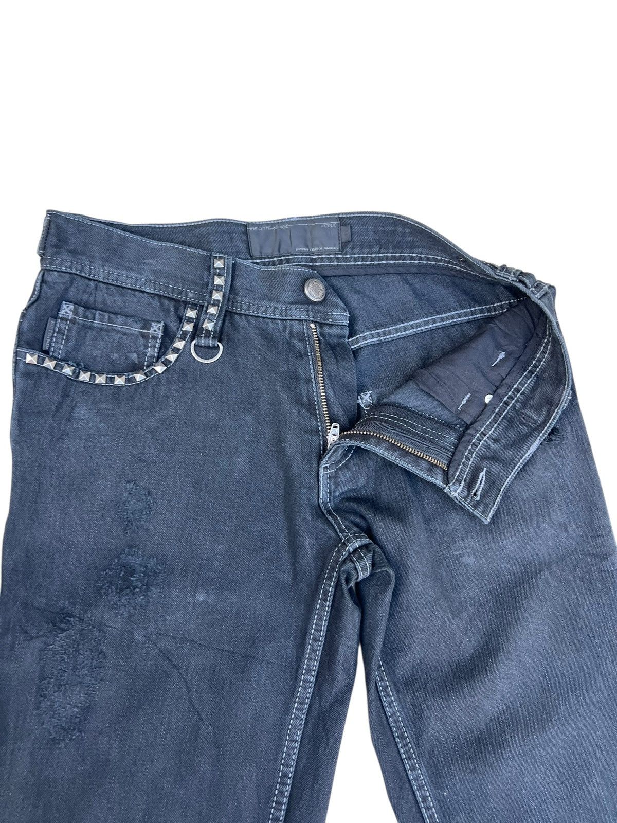 Shellac Of The Neige Style Japan Ripped Distress Denim Bootcut Jeans Size US 30 / EU 46 - 5 Thumbnail