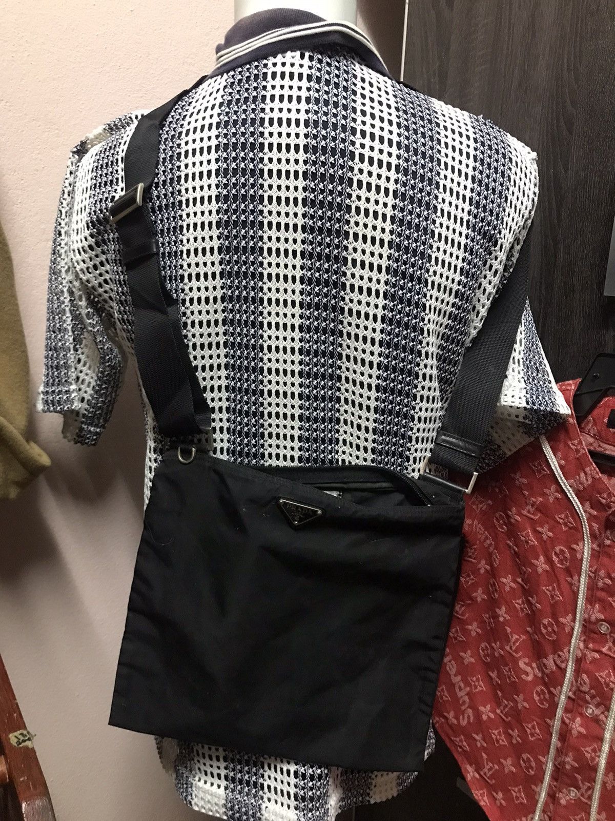 Prada Authentic Prada Black L size Shoulder Size ONE SIZE - 1 Thumbnail