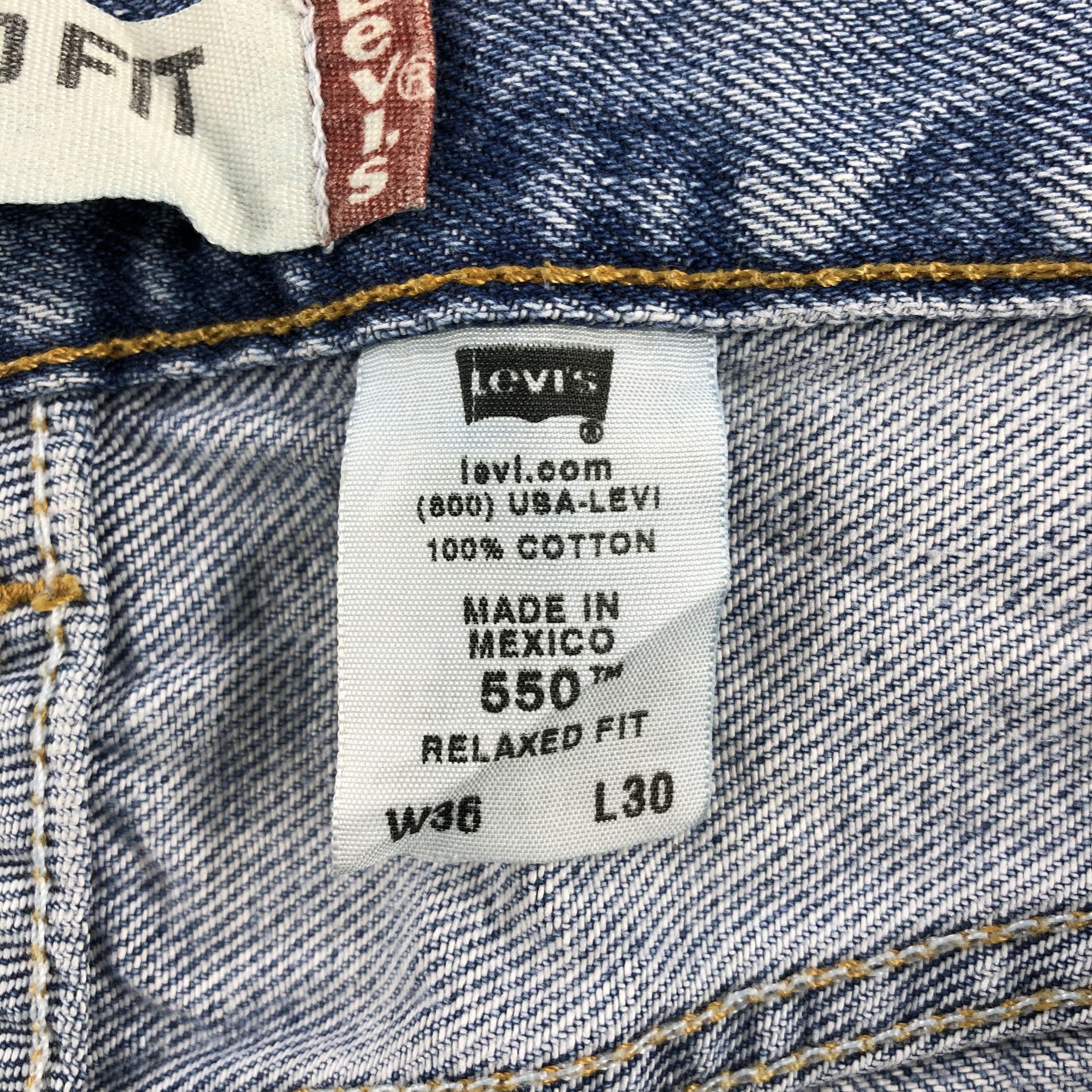 Levi's Vintage Levis 550 Jeans Light Washed Denim KJ472 Size US 36 / EU 52 - 9 Thumbnail