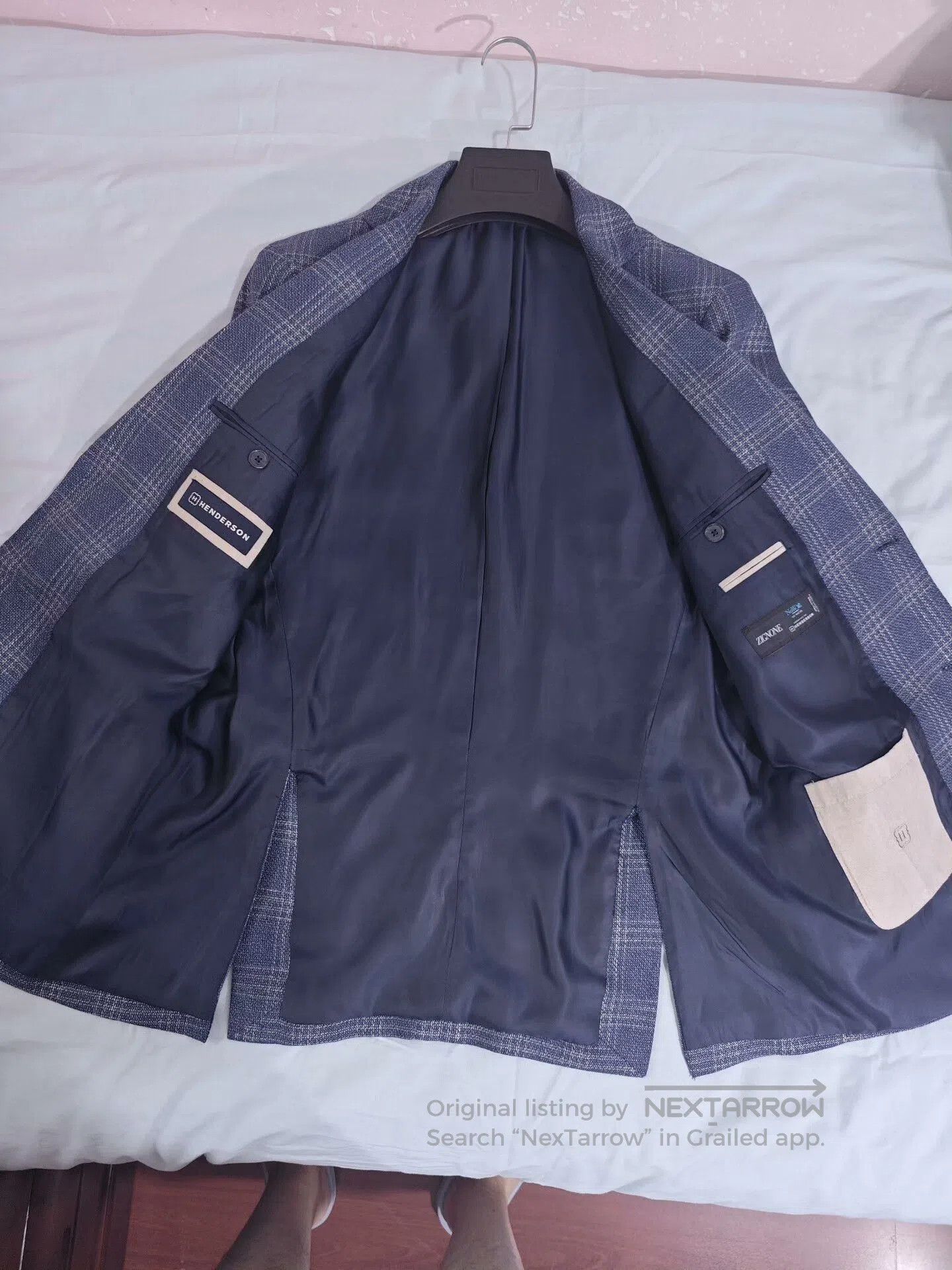 Zanone Henderson Zignone Wool Linen Blazer. Size US M / EU 48-50 / 2 - 5 Thumbnail