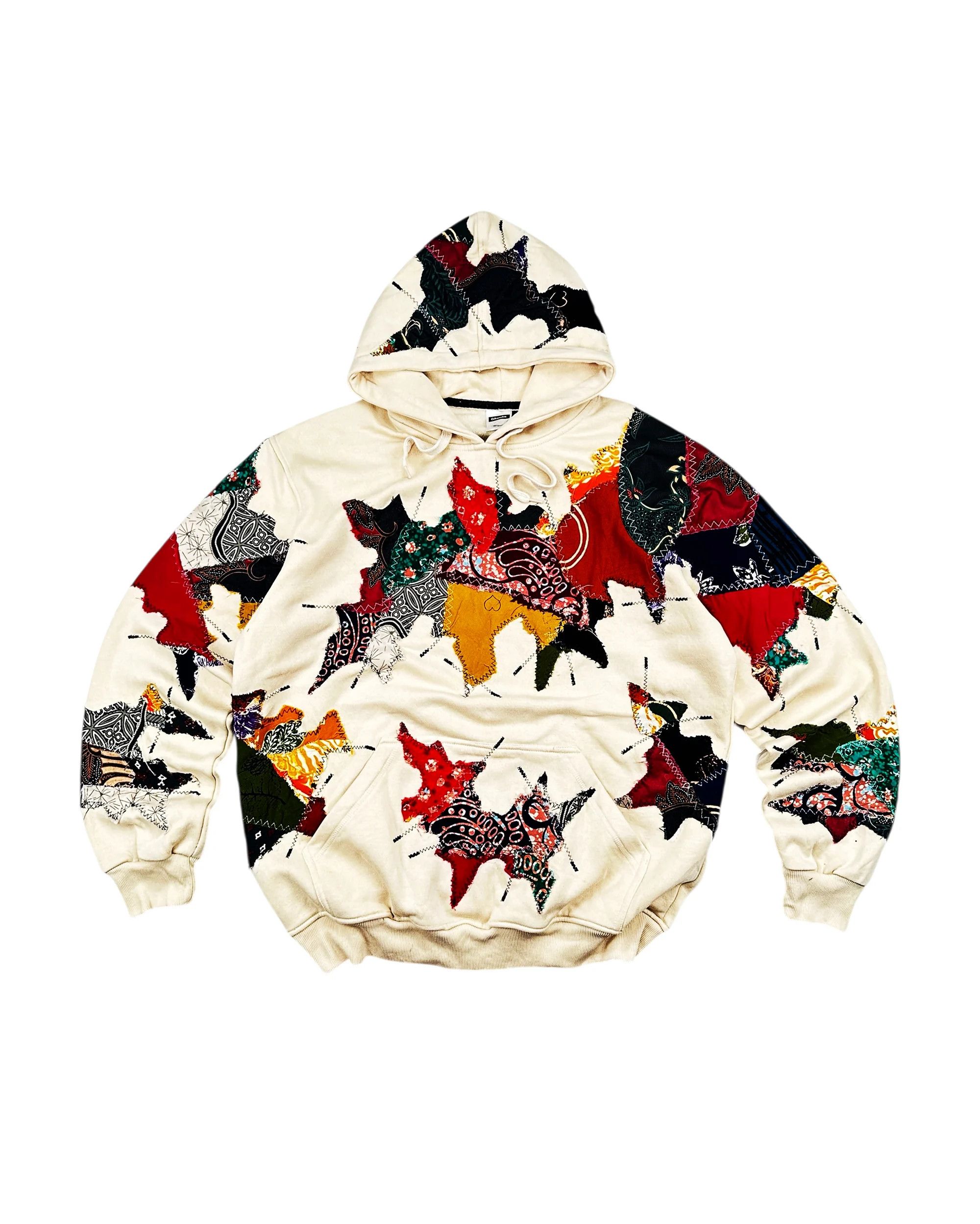 Japanese Brand Re-worked 1 of 1 Batik Legacy Patchworks Hoodie Size L / XL Size US XL / EU 56 / 4 - 6 Thumbnail
