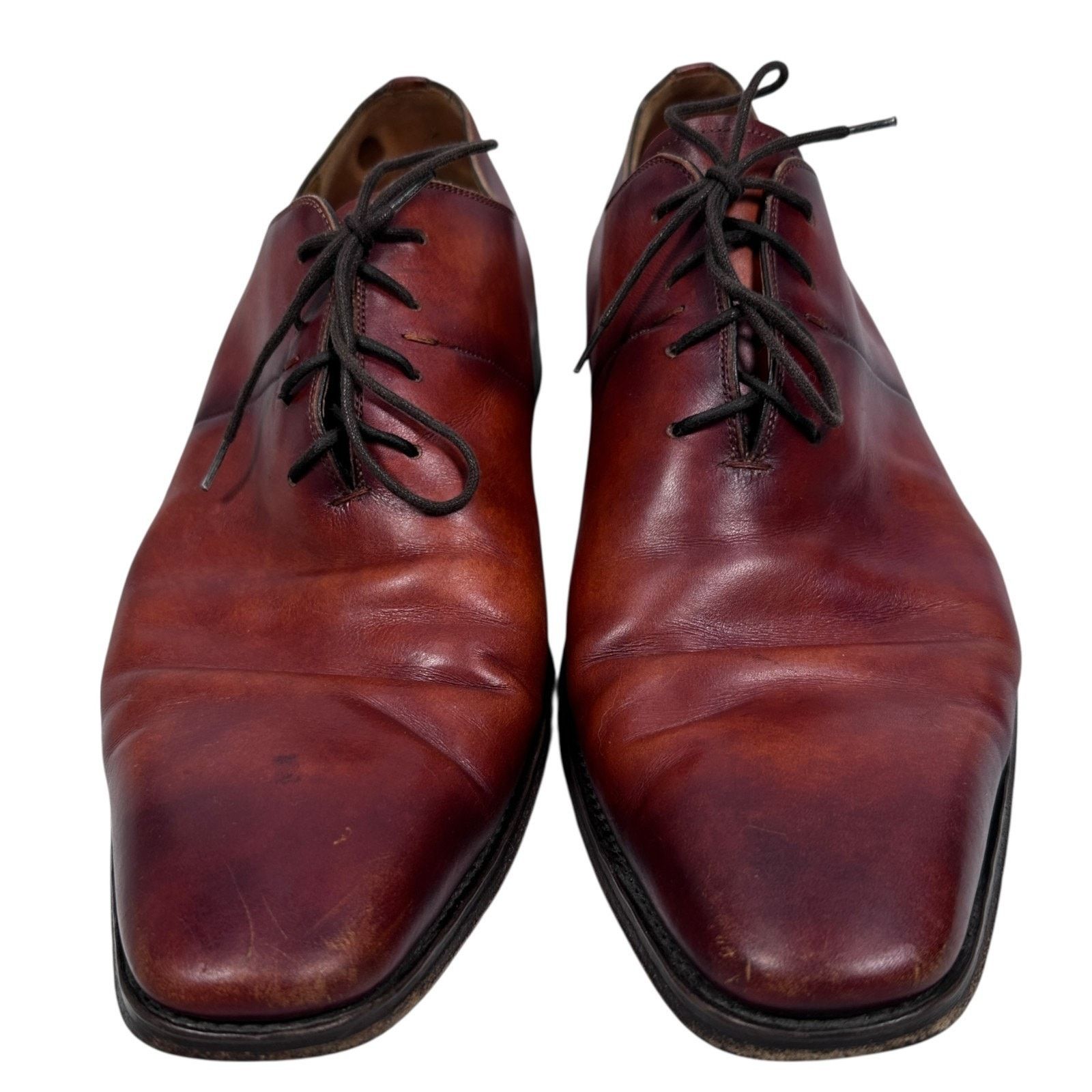 Magnanni Magnanni Cornado Oxford Shoes Men 13 M Brown Leather Lace-Up Size US 13 / EU 46 - 2 Thumbnail