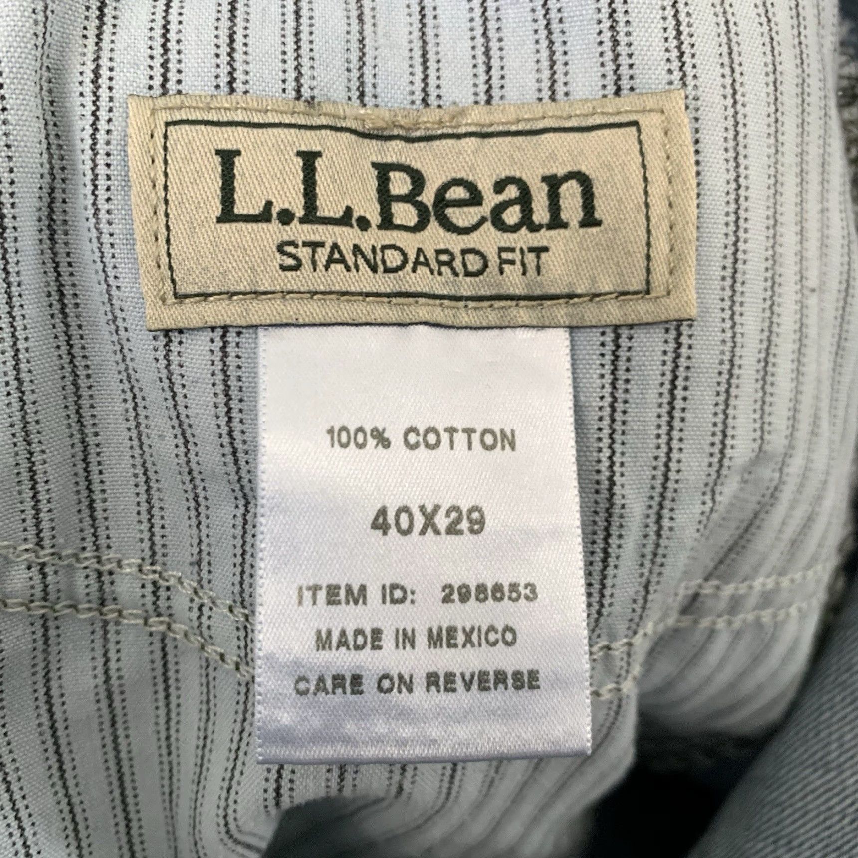 Vintage LL Bean Jeans Mens 40x29 Medium Blue Denim Standard Fit Classic 5-Pocket Logo USA 90s Nature Mens Size US 40 / EU 56 - 2 Thumbnail