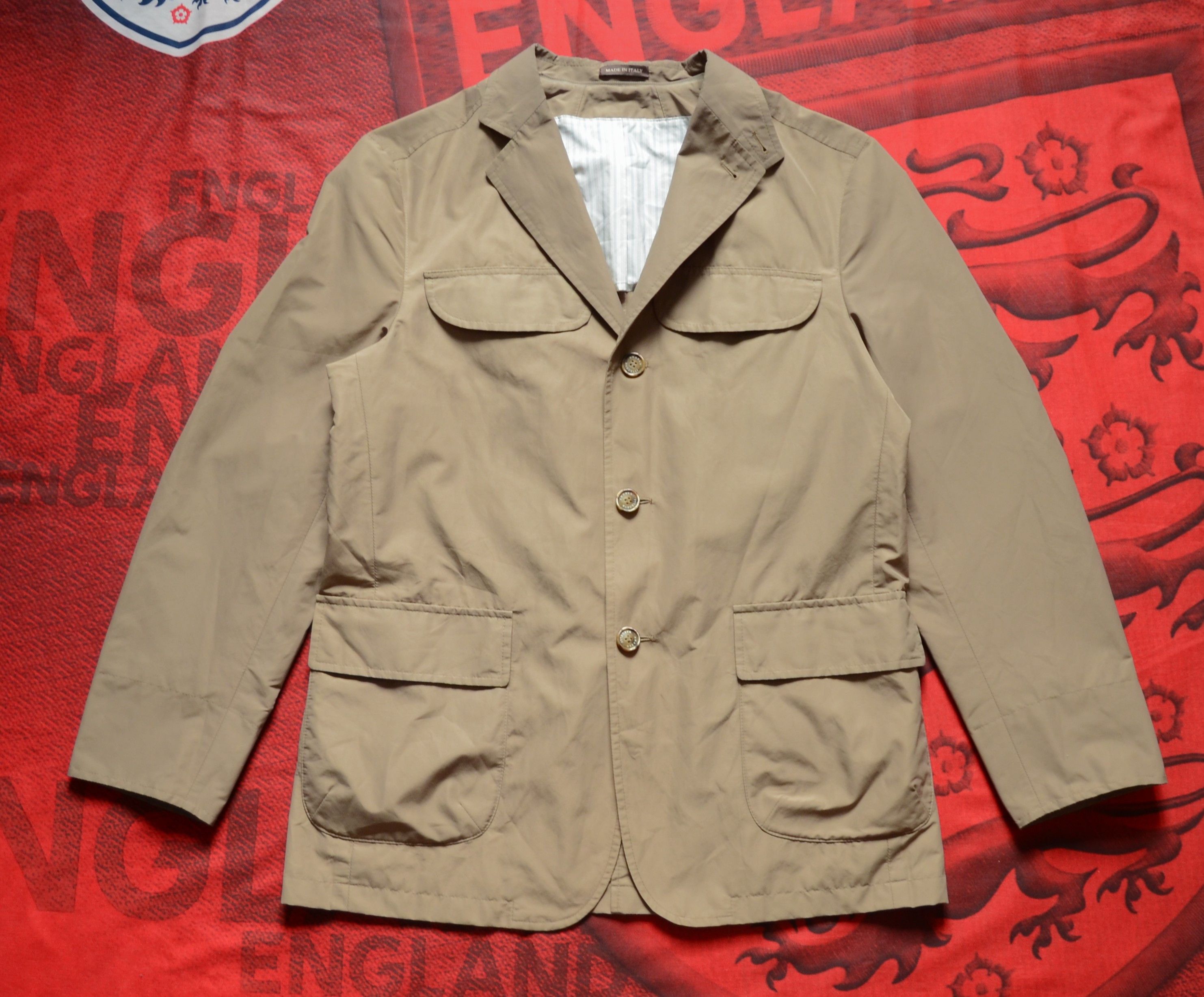 Angelo Nardelli Angelo Nardelli Sport Mens Light Jacket Size 52 L Beige Size US L / EU 52-54 / 3 - 23 Thumbnail