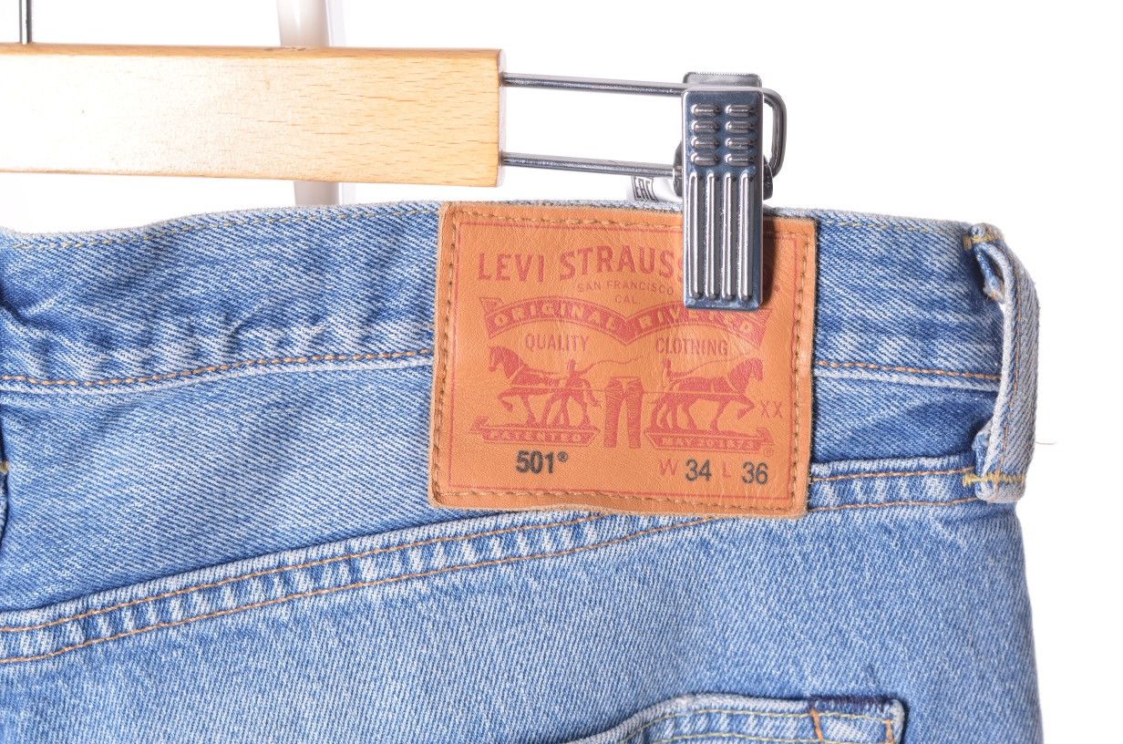 Levi's Levis Levi’s 501 Denim Distressed Jeans size 34 Size US 34 / EU 50 - 4 Thumbnail