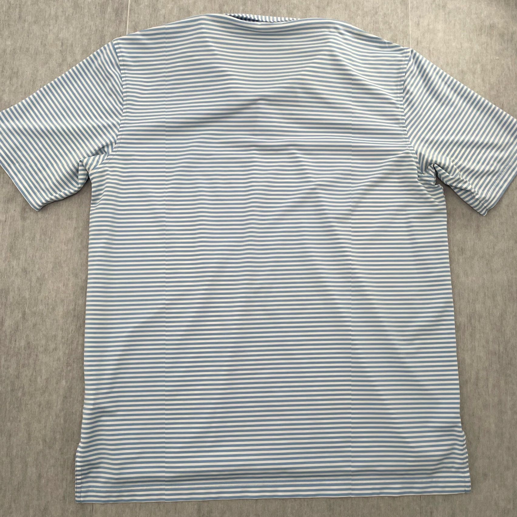 Peter Millar Peter Millar Shirt Adult Large Blue Striped Polo Summer Comfort Archie Griffin Size US L / EU 52-54 / 3 - 2 Thumbnail