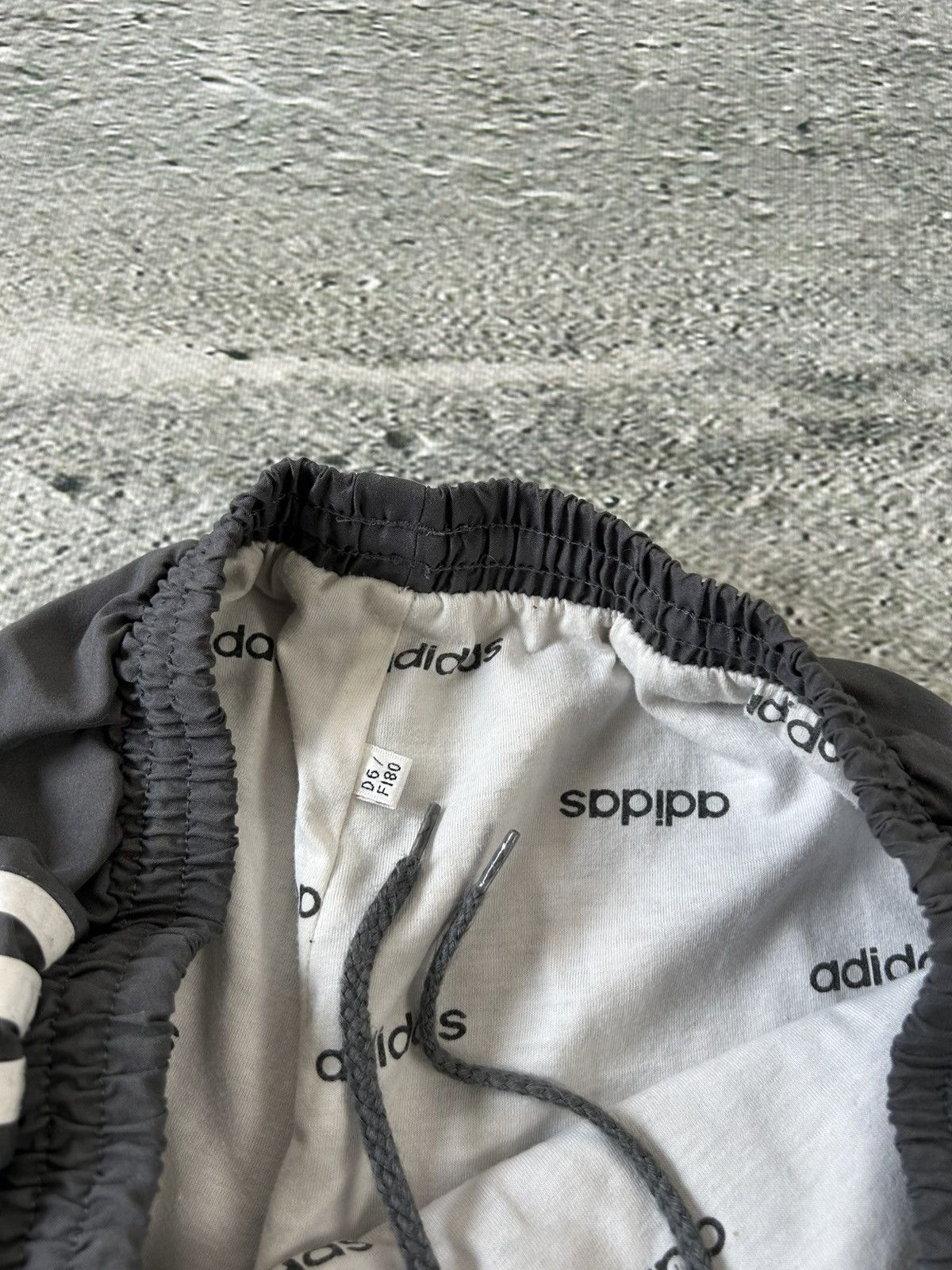 Adidas Adidas track suit vintage grey nylon track pants drill Size US M / EU 48-50 / 2 - 16 Thumbnail