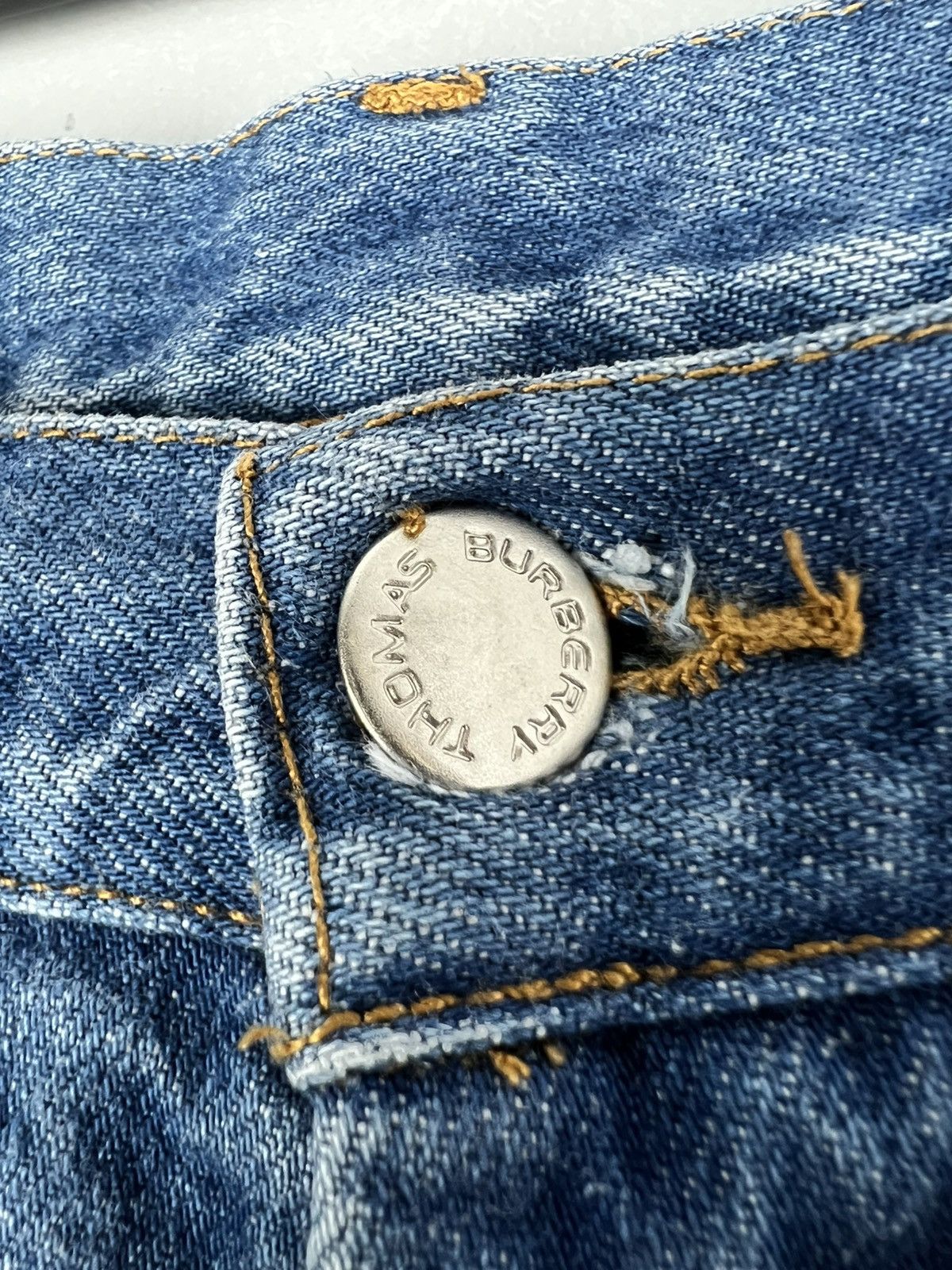 Burberry × Vintage Thomas Burberry Classic blue denim pants jeans Size US 30 / EU 46 - 5 Thumbnail