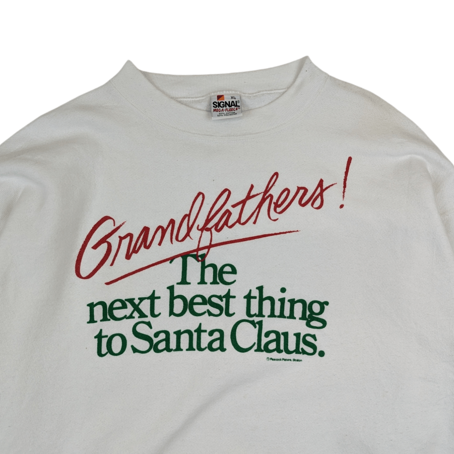 Signal Sport Vintage GRANDFATHER Next Best Thing Santa Claus Sweatshirt Size US XL / EU 56 / 4 - 4 Thumbnail