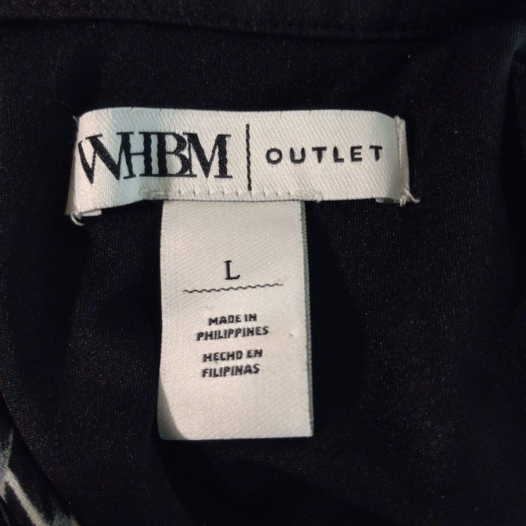 White House Black Market WHBM Outlet L Tank Top Black White Geometric Print Sleeveles Size L / US 10 / IT 46 - 7 Thumbnail