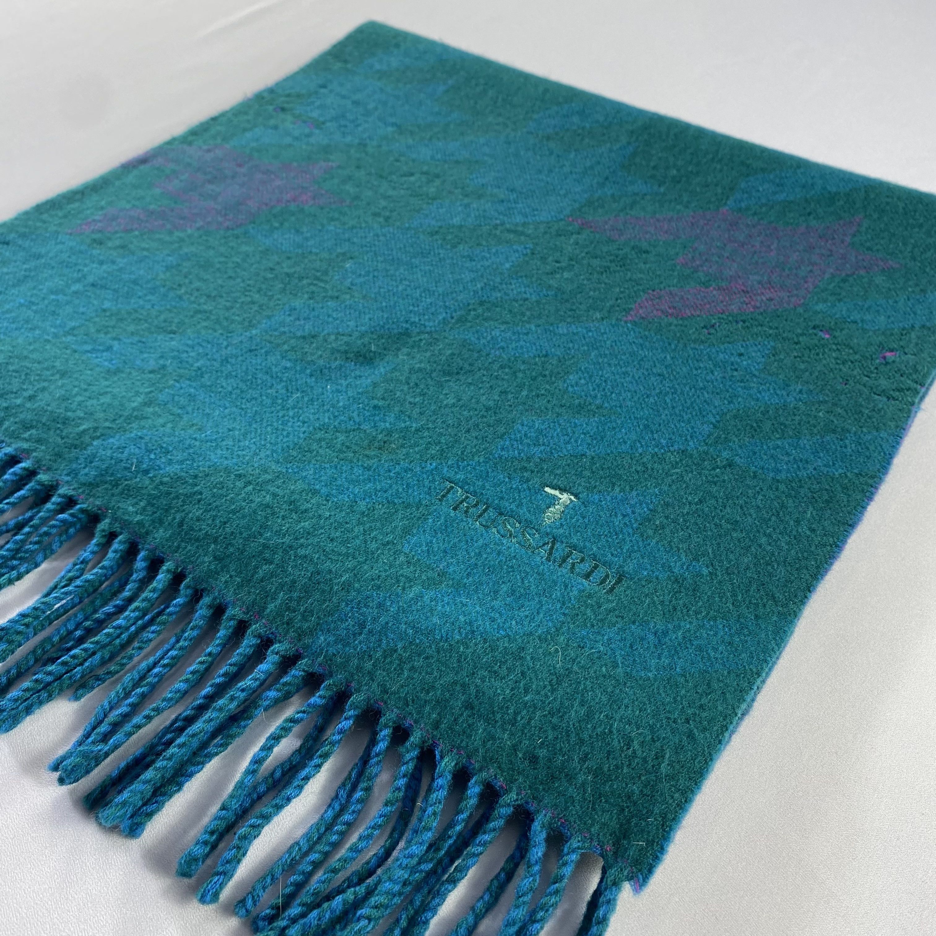 Trussardi Multicolor Green Trussardi Scarf Neck Wrap Muffler Size ONE SIZE - 6 Thumbnail