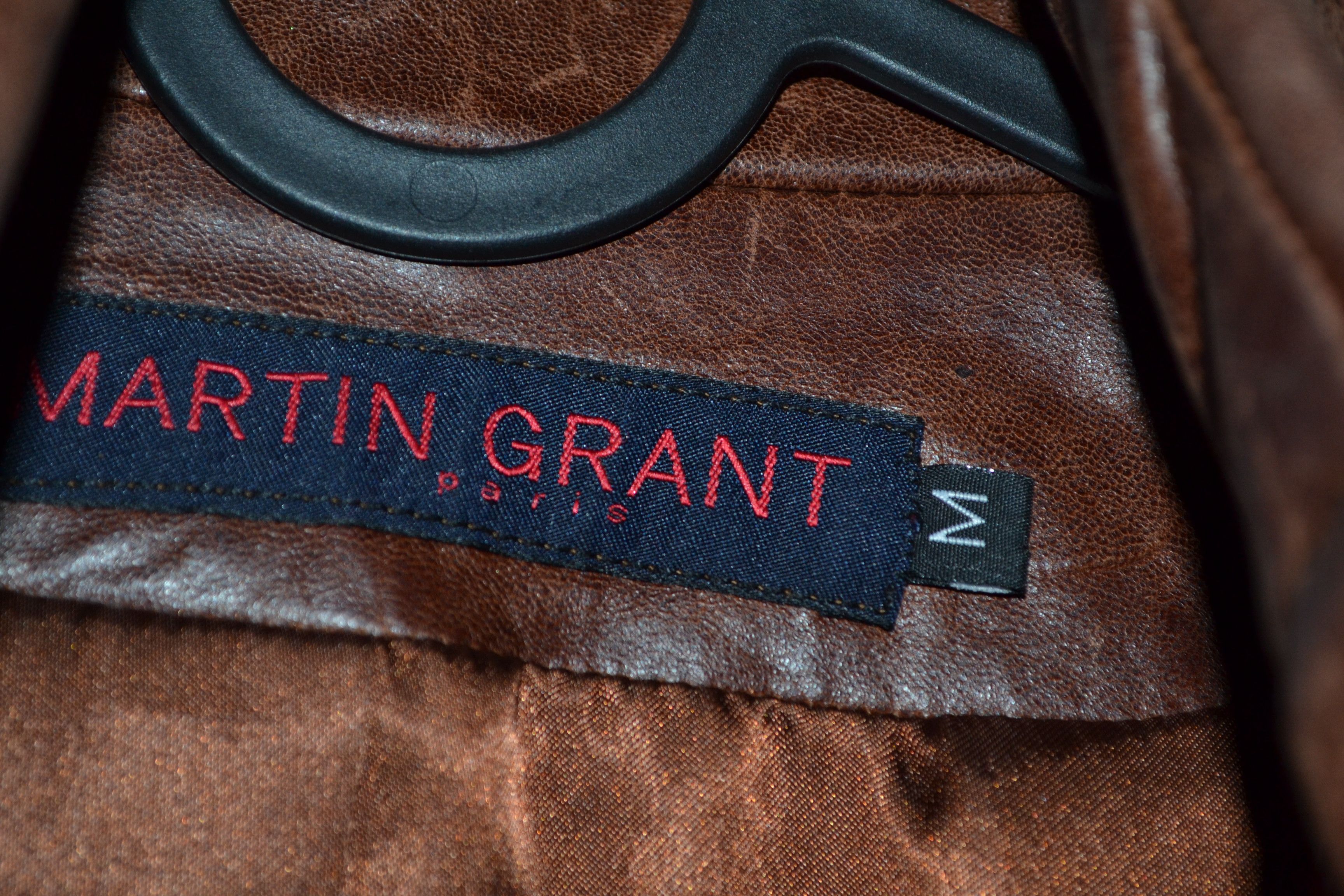 Other Martin Grant Paris M size Brown Leather Jacket Women’s Size M / US 6-8 / IT 42-44 - 4 Thumbnail