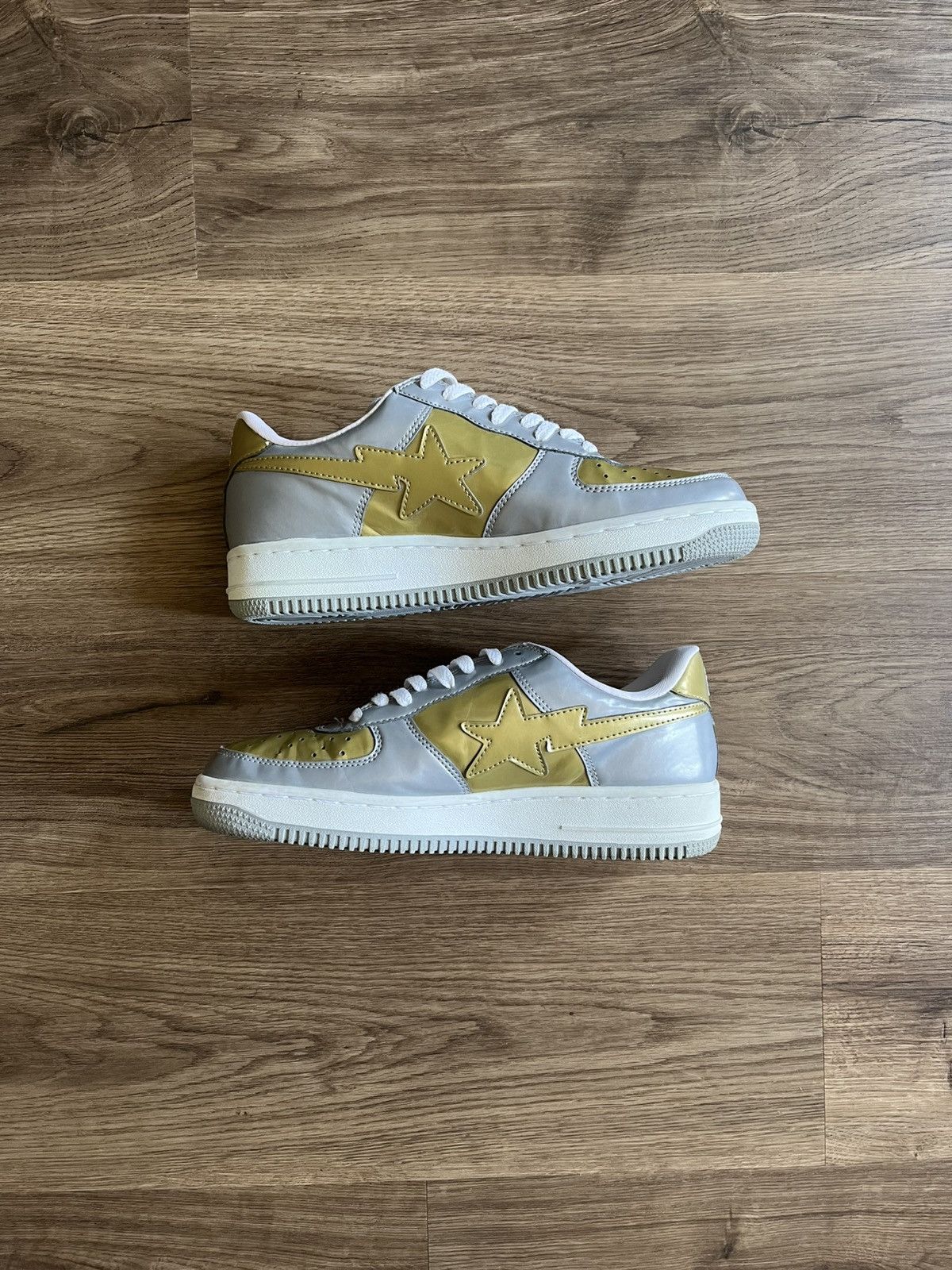Bape A Bathing Ape Bapesta M2 Gold Silver OG Size 9 Size US 9 / EU 42 - 5 Thumbnail