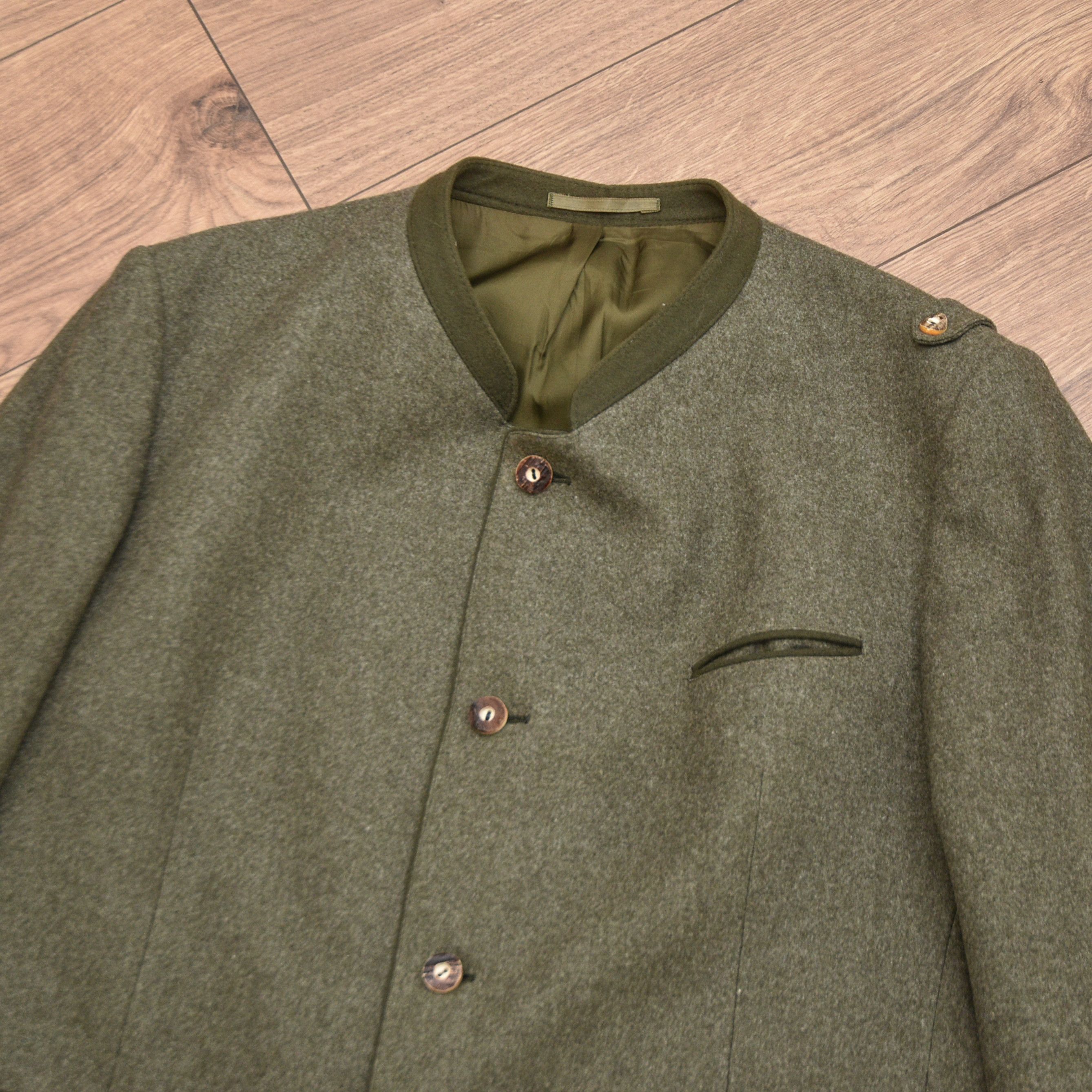 Man Made In Australia Rare LODENFREY STROHMAIER Austrian Loden Wool Janker Jacket Size US XL / EU 56 / 4 - 7 Thumbnail