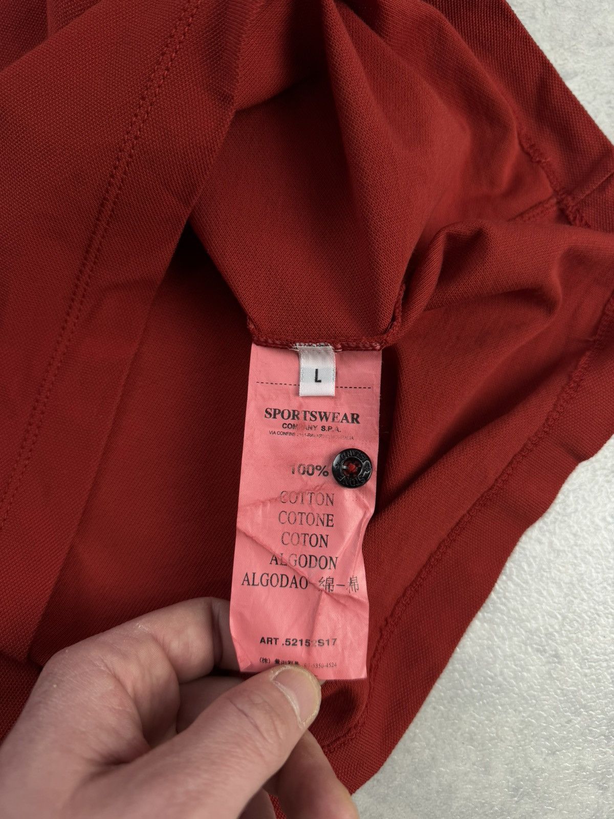 Stone Island Stone Island Coral Polo Shirt Slim Fit Size L 100% Cotton Size US L / EU 52-54 / 3 - 6 Thumbnail
