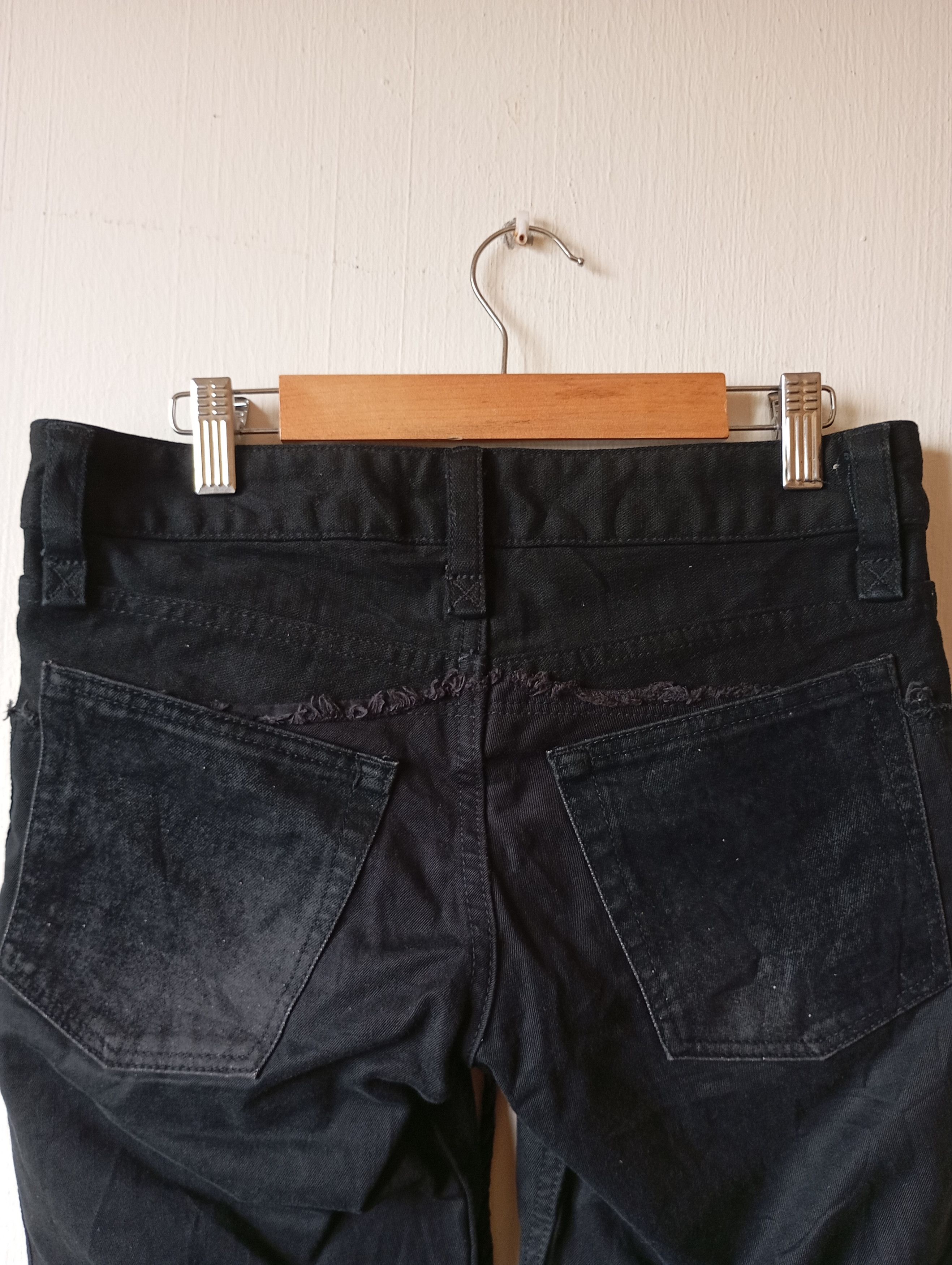 If Six Was Nine Ifsixwasnine black lace front 00s mud max flared denim Size 30" / US 8 / IT 44 - 7 Thumbnail