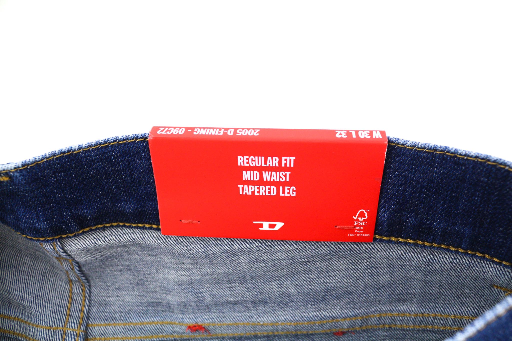 Diesel 2005 D-FINING 09C72 W30/L32 Tapered Blue 40469 Size US 30 / EU 46 - 7 Thumbnail