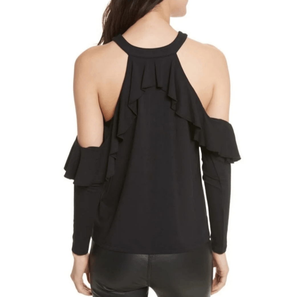 Rebecca Minkoff Rebecca Minkoff cold shoulder black top Size XS / US 0-2 / IT 36-38 - 2 Thumbnail