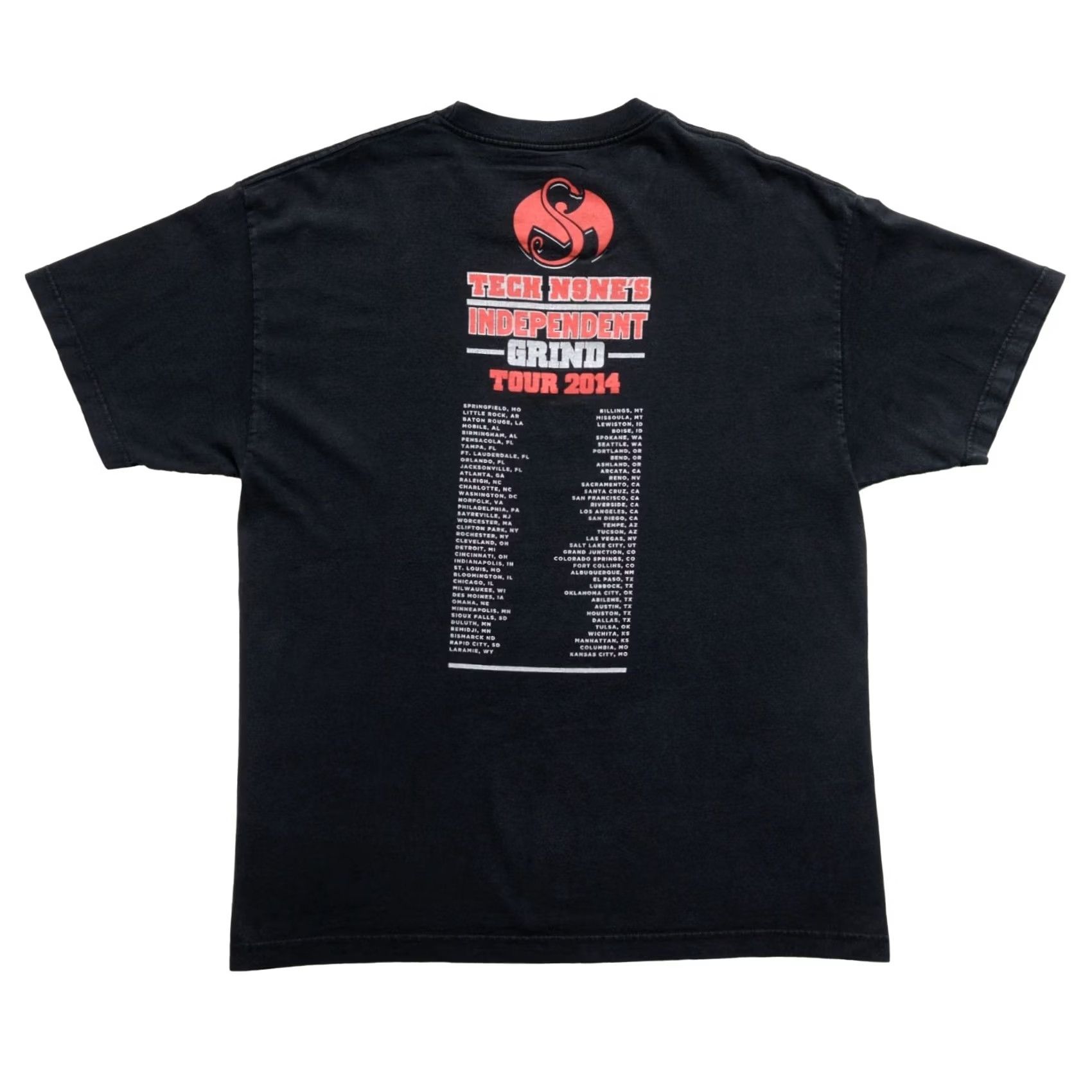 Vintage VINTAGE Alstyle HIP HOP T-SHIRT TECH N9NE VTG INDEPENDENT GRIND GRAPHIC PRINT CREW NECK SHORT SLEEVE XL BLACK Men Shirt Size US XL / EU 56 / 4 - 3 Thumbnail