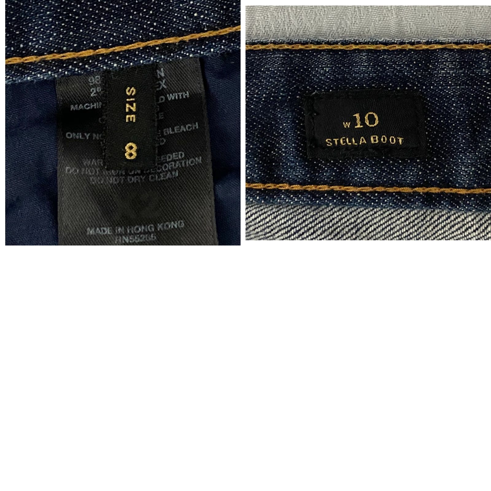 Vintage X2 Quality Denim Jeans Bootcut 5-Pocket Pockets Womens Size 8 Blue Denim Embroidered Stella Emerging Size 24" / US 00 / IT 34 - 9 Thumbnail