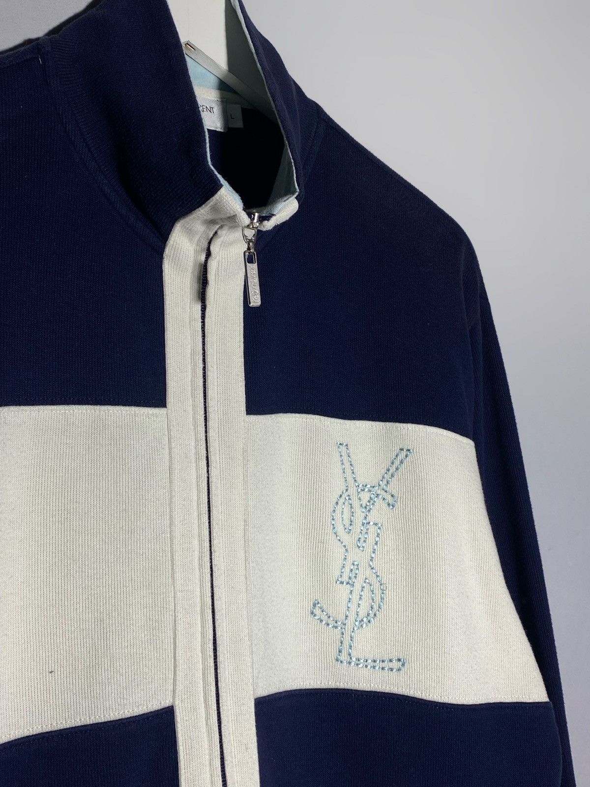Yves Saint Laurent Yves Saint Laurent Vintage Full Zip Sweater Size US L / EU 52-54 / 3 - 5 Thumbnail