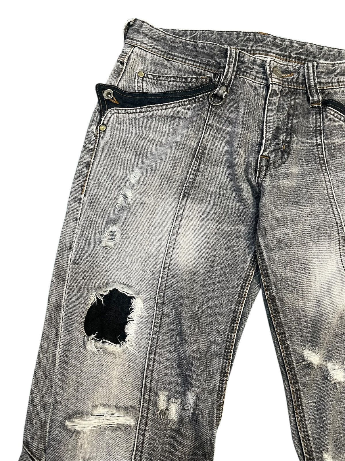 Nicole Club Vintage Hideways Nicole Thrashed & Repair Flare Jeans Size US 32 / EU 48 - 7 Thumbnail