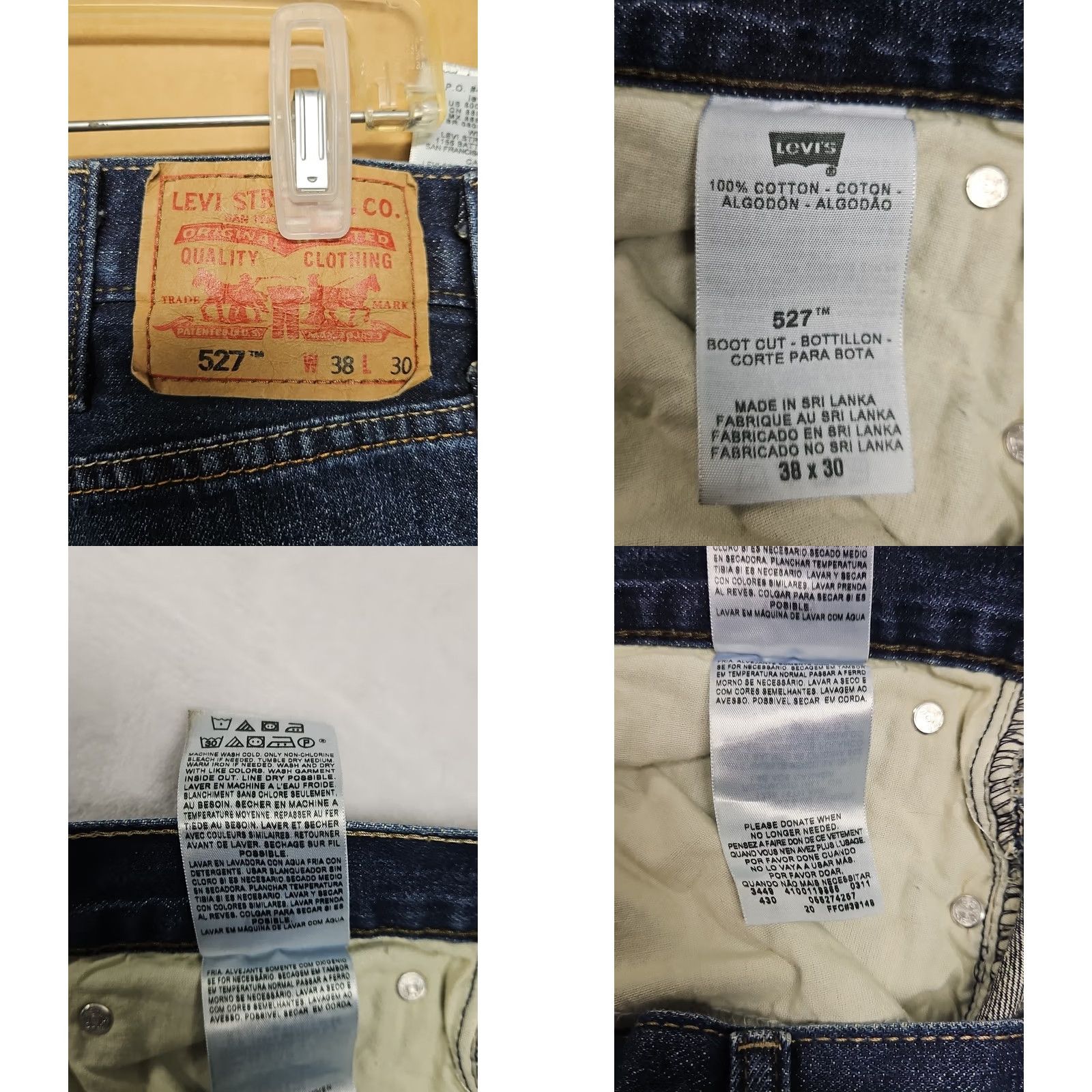 Levi's Levi’S 527 Bootcut Jeans Mens Blue Medium Wash Denim 38x30 Zip Button Size US 38 / EU 54 - 8 Thumbnail