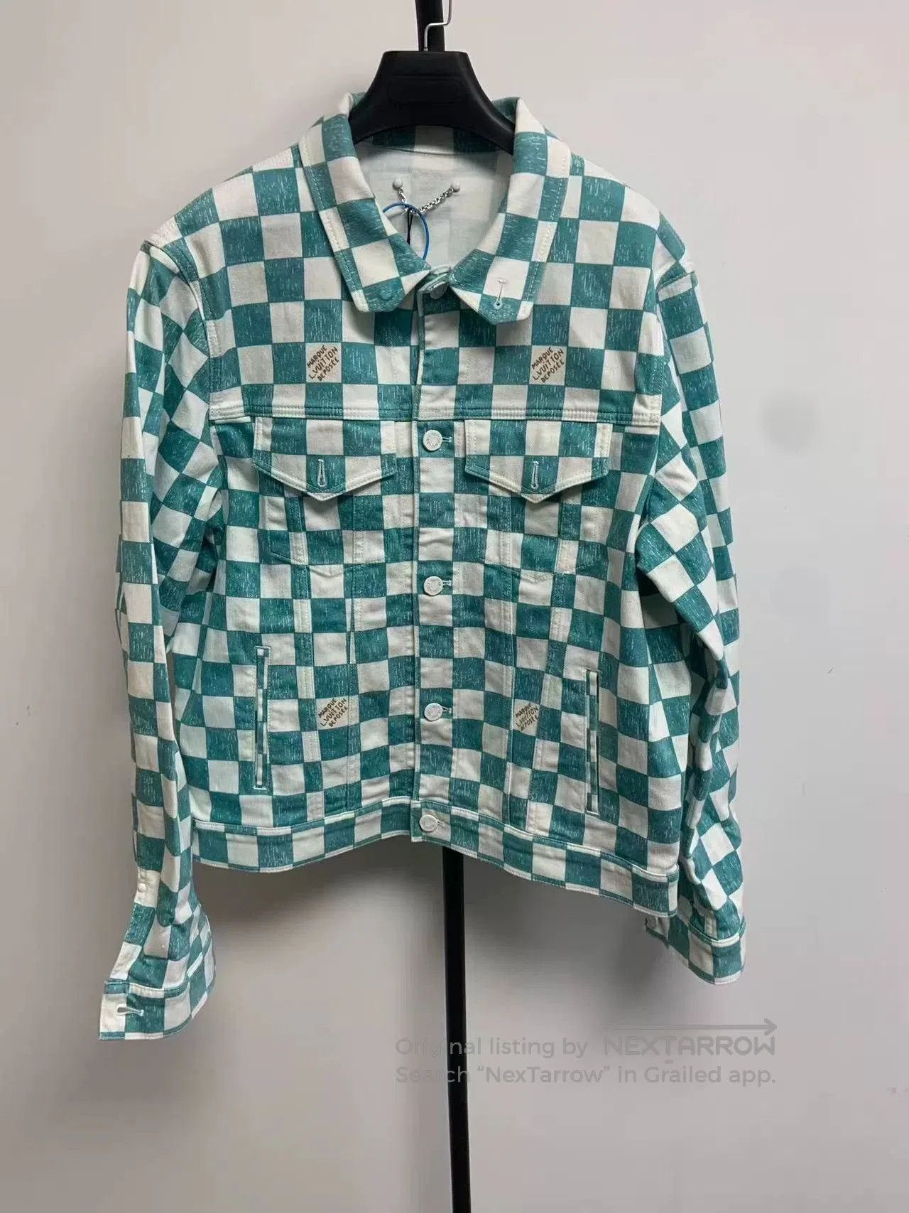 Louis Vuitton Louis Vuitton Lapel Checkered Denim Jacket. Size US L / EU 52-54 / 3 - 1 Thumbnail