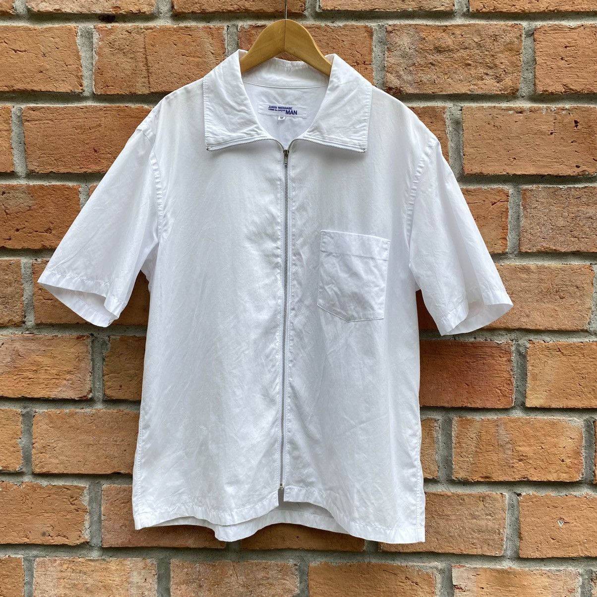 Junya Watanabe JUNYA WATANABE COMNE des GARCONS MAN Zip Pocket White Shirt Size US M / EU 48-50 / 2 - 1 Thumbnail