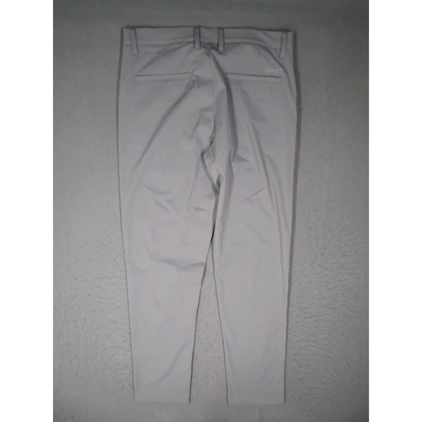 Vintage SWET TAILOR Performance Pants Men's 32 Gray Nylon Spandex Casual Travel Work Chino 32x30 Size US 32 / EU 48 - 7 Thumbnail