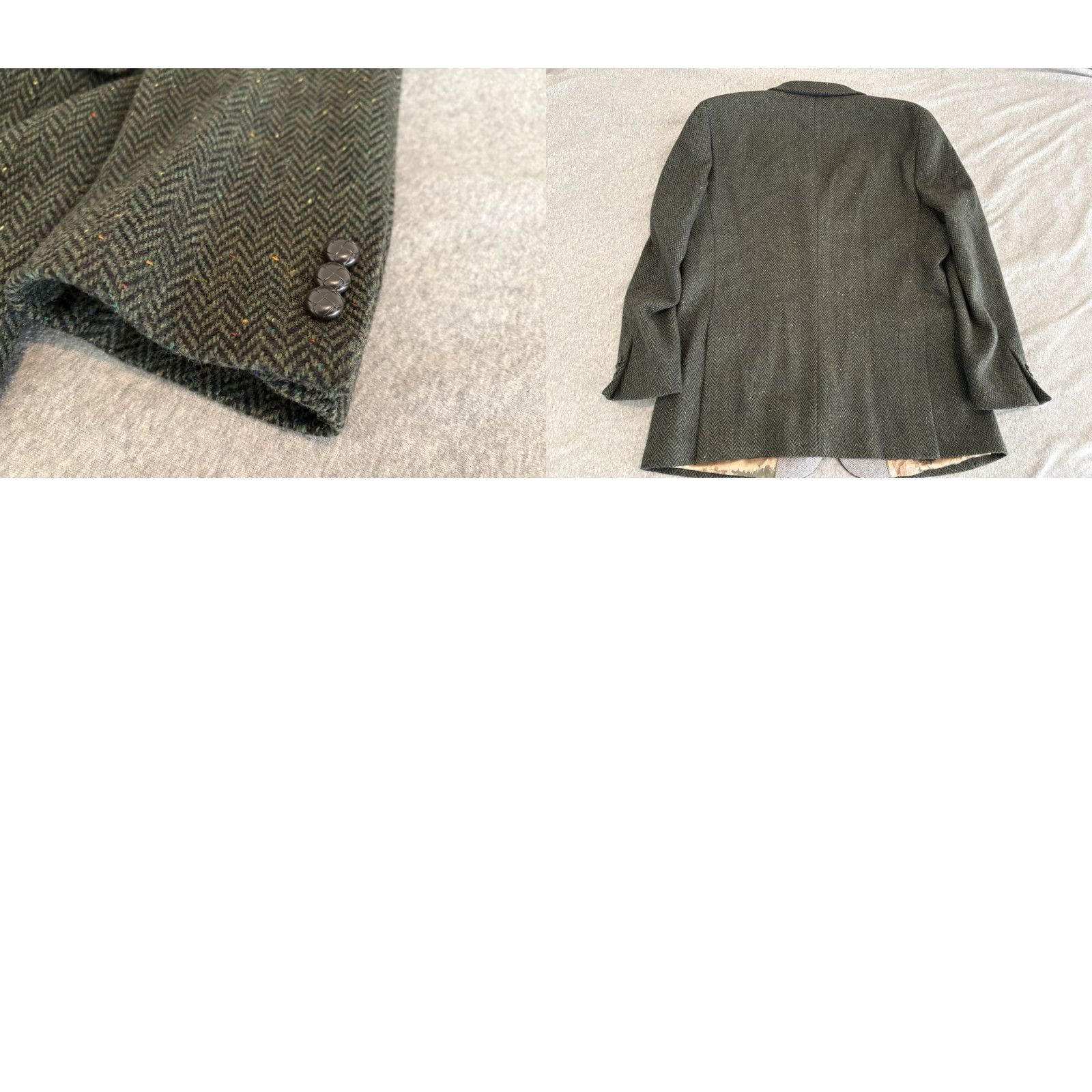 Vintage Celtic Tweed Green Blazer Jacket Sport Coat Mens 46R Size 46R - 8 Thumbnail