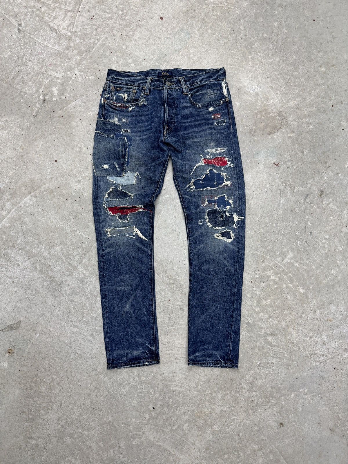 Polo Ralph Lauren Polo Ralph Lauren USA Distressed Denim Size US 30 / EU 46 - 1 Thumbnail