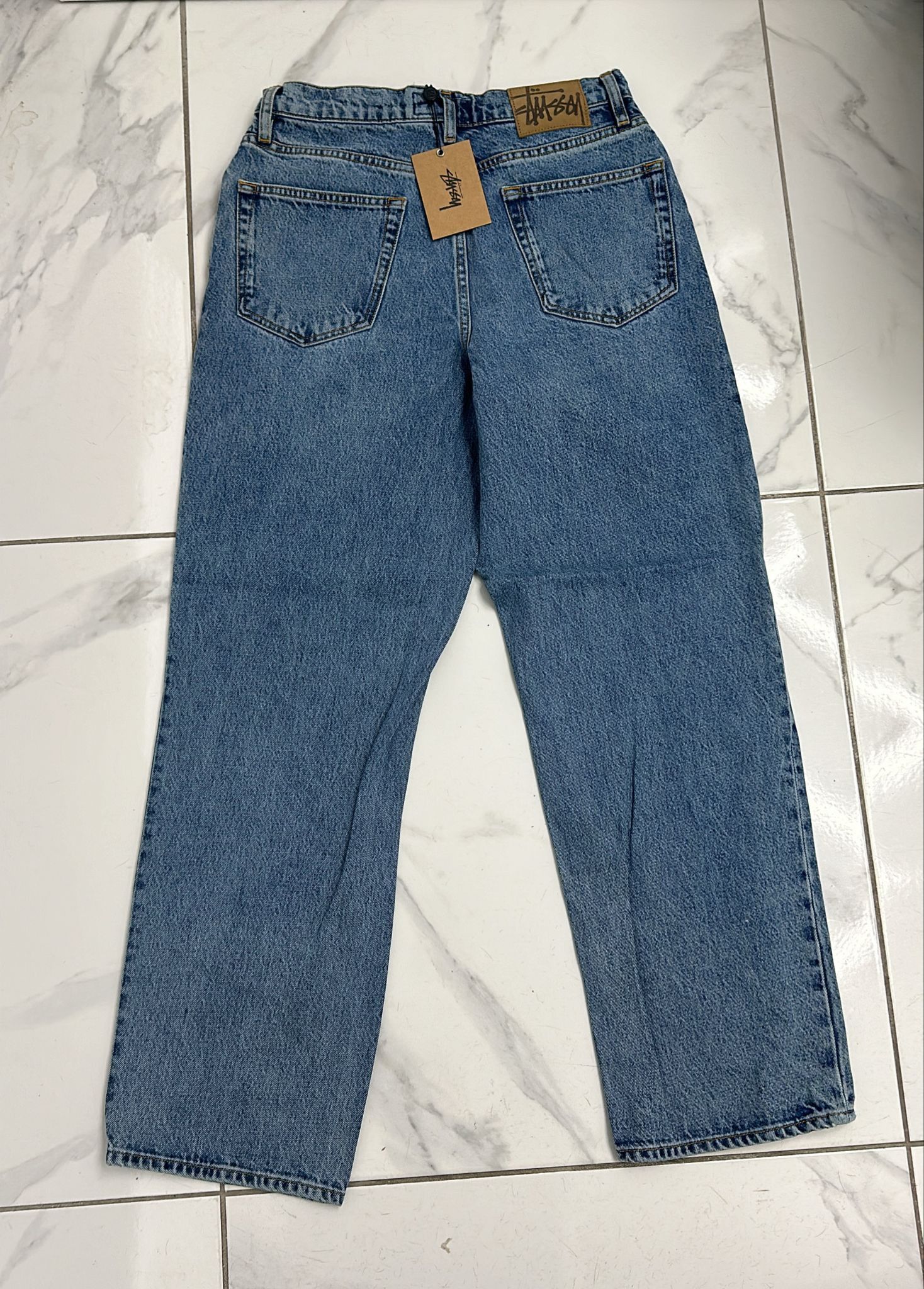Stussy Big Ol Jean Denim Washed Blue Size 28