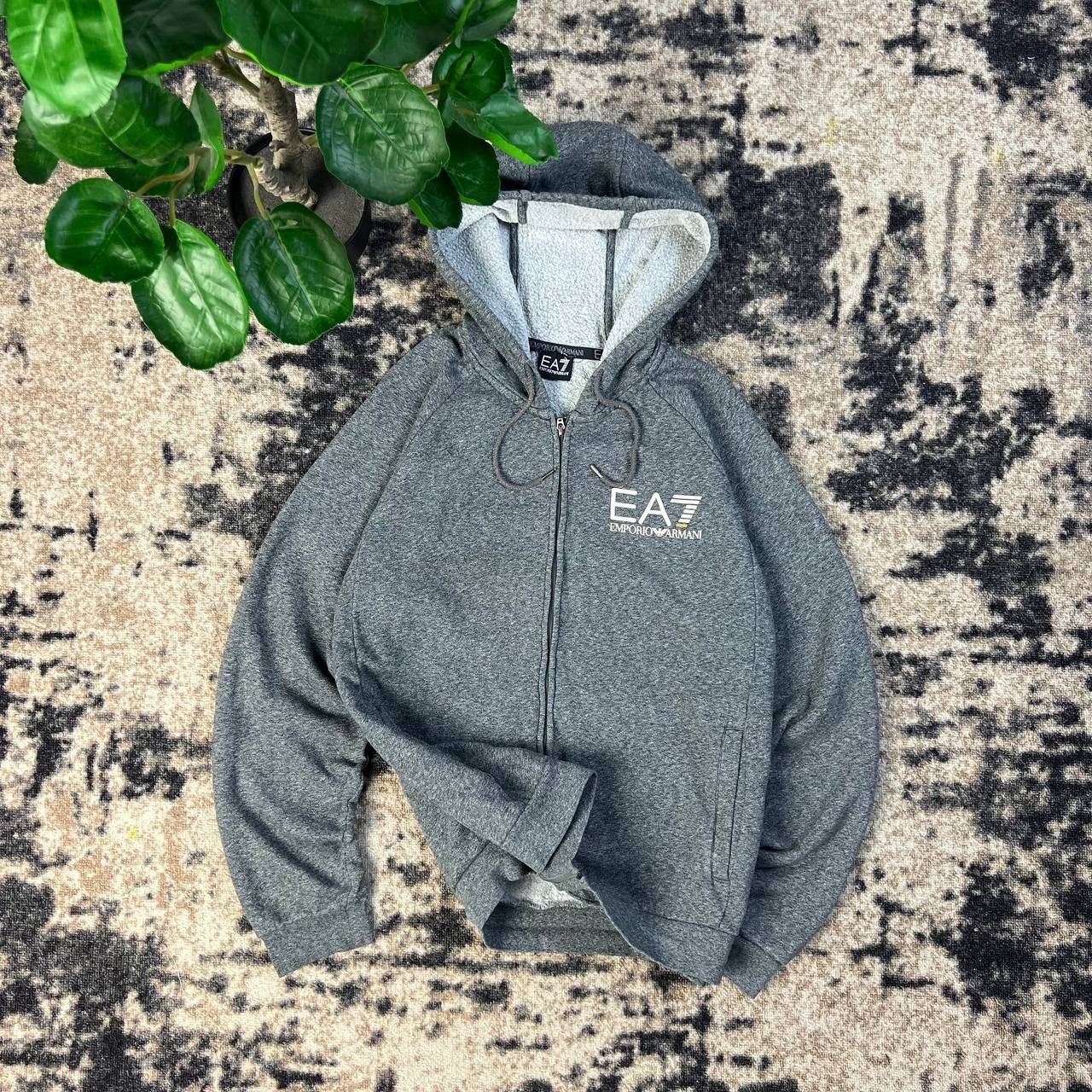 Emporio Armani Emporio Armani Mini Logo Zip Up Hoodie Streetwear Style Size US XL / EU 56 / 4 - 1 Thumbnail