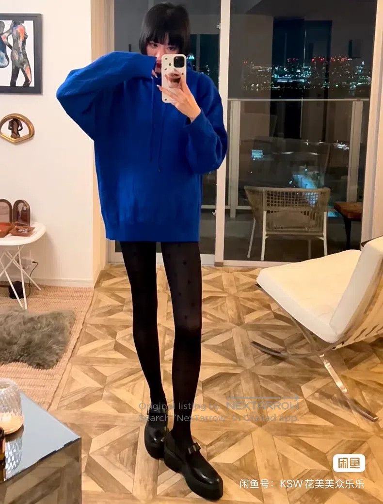 Hermes Hermes Hooded Sweater, Pure Wool, Klein Blue Size XS / US 0-2 / IT 36-38 - 6 Thumbnail