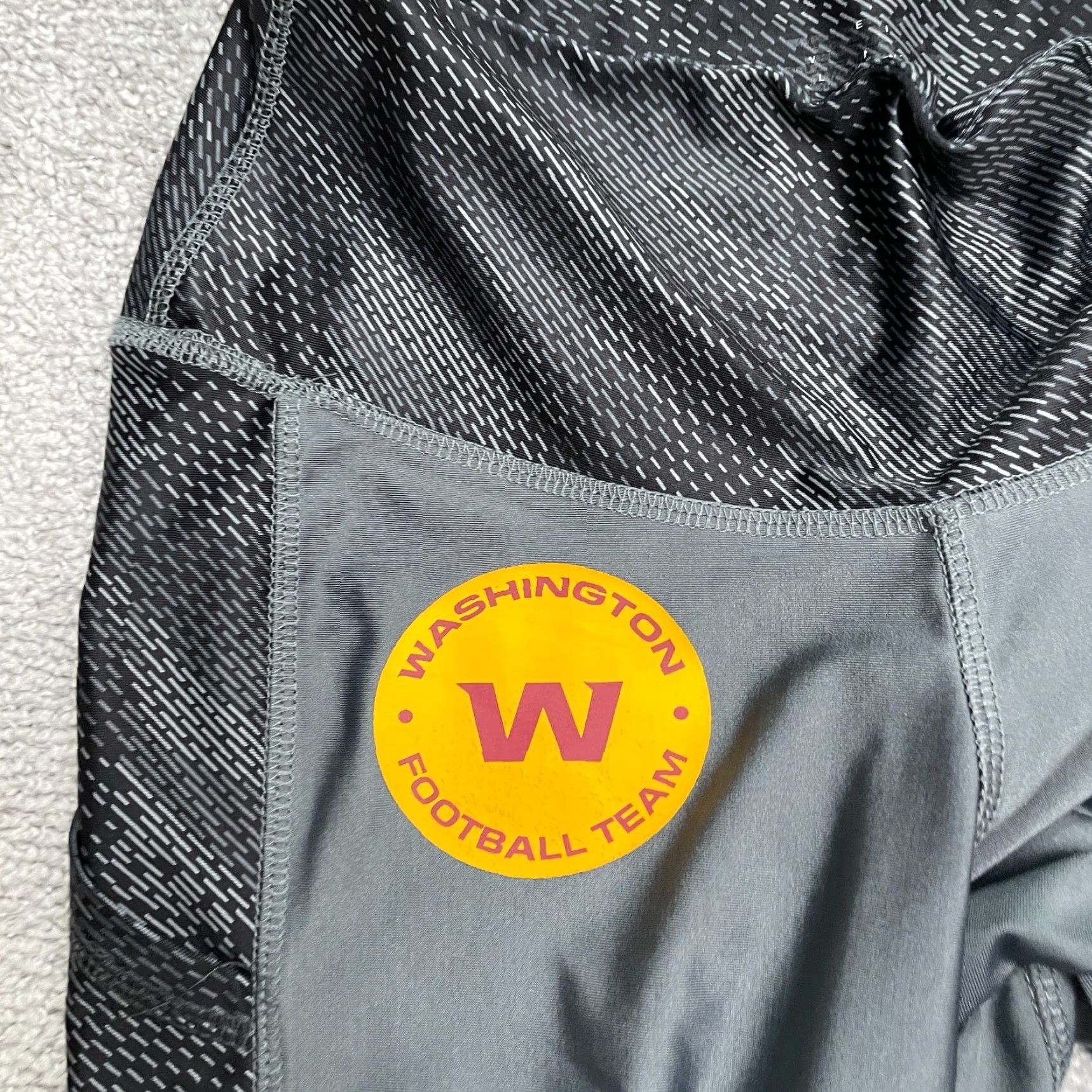 NFL NFL Team Apparel Compression Leggings Womens Medium Gray Washington Footballl Size 32" / US 10 / IT 46 - 5 Thumbnail