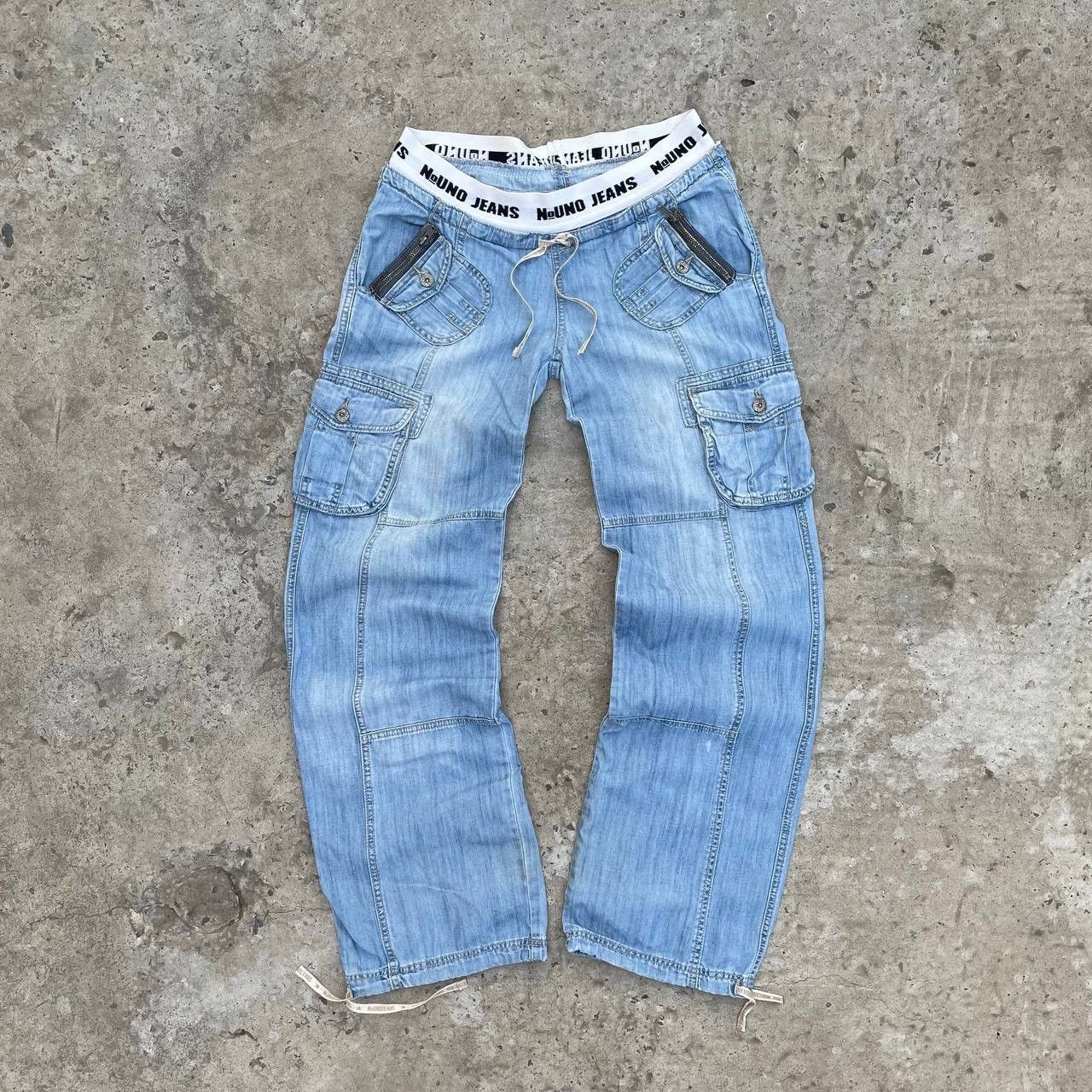 Le Grande Bleu (L.G.B.) VTG Women’s With a Low Seat Jeans Multi-pocket Y2K Grunge Size 28" / US 6 / IT 42 - 4 Thumbnail