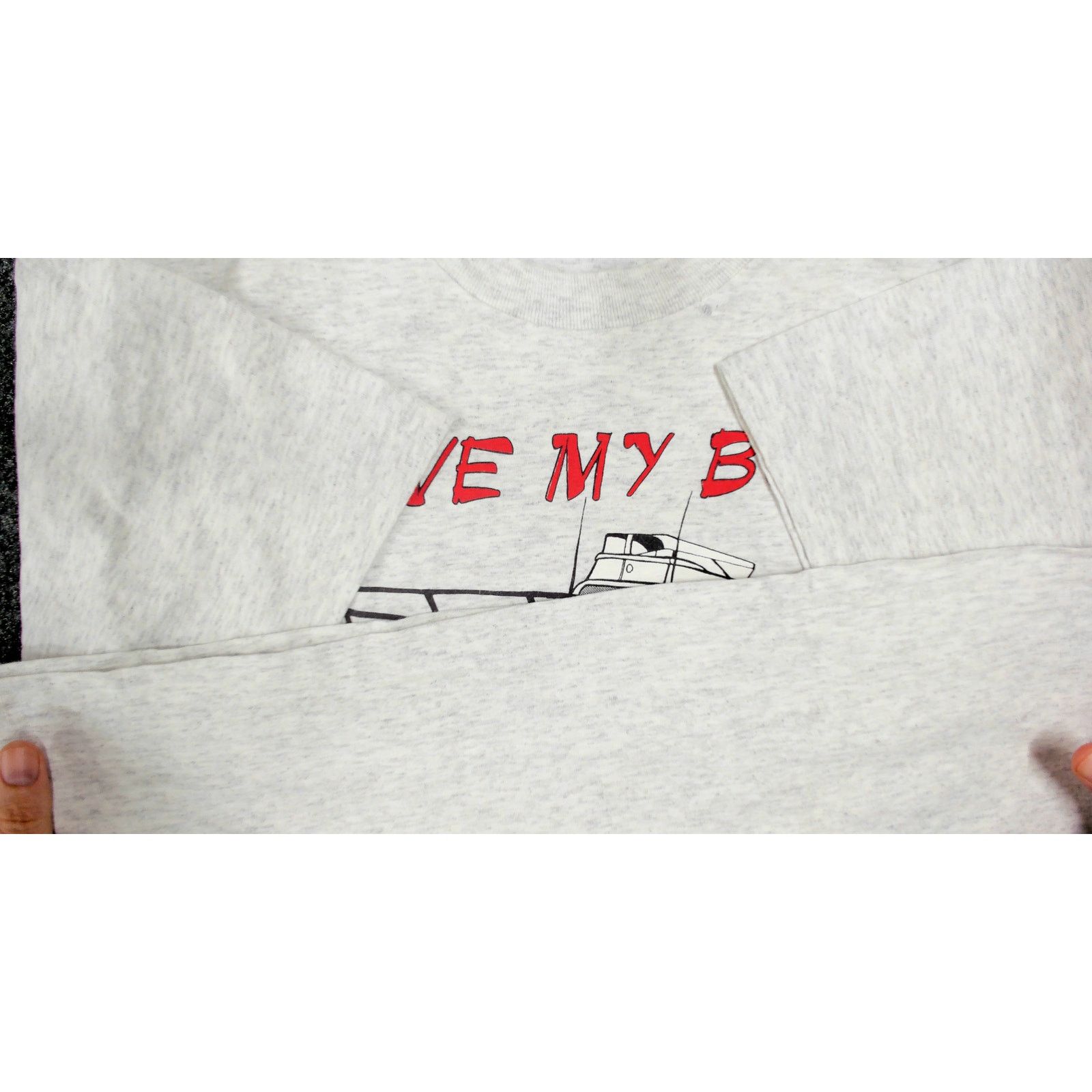 Delta VTG 1993 I Love My Boat Single Stitch Humor Tee USA Large Size US L / EU 52-54 / 3 - 8 Thumbnail