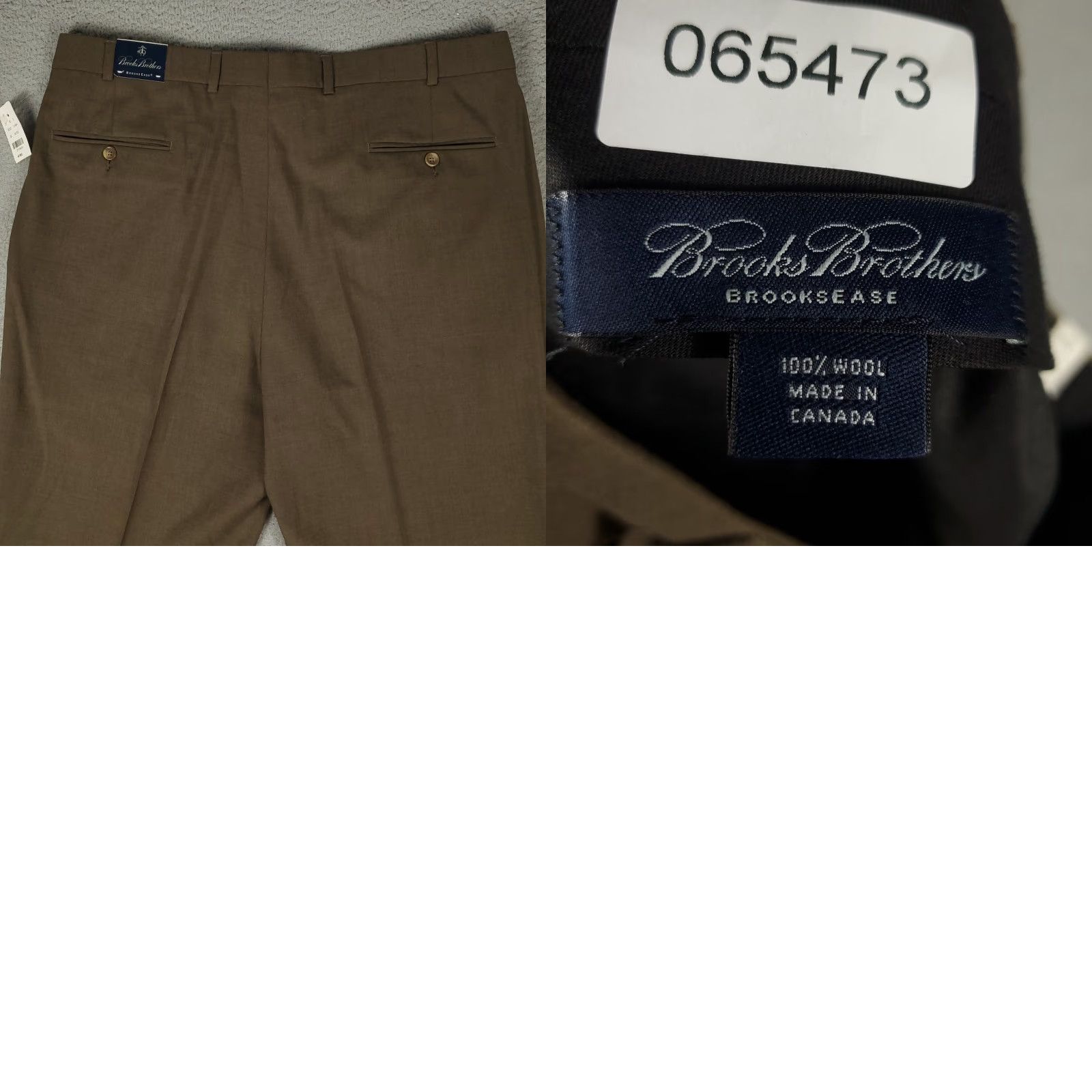 Brooks Brothers Brooks Brothers Pants Mens 40x36 Brown Dress Wool Unhemmed Pleated Regular Fit Size US 40 / EU 56 - 8 Thumbnail