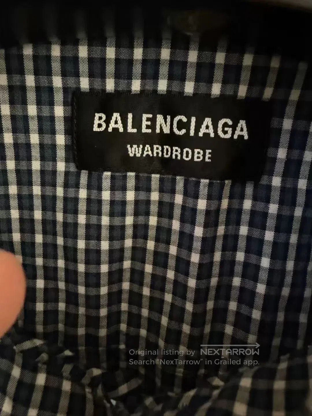Japanese Brand Balenciaga Plaid Long-Sleeve Shirt. Size US M / EU 48-50 / 2 - 3 Thumbnail