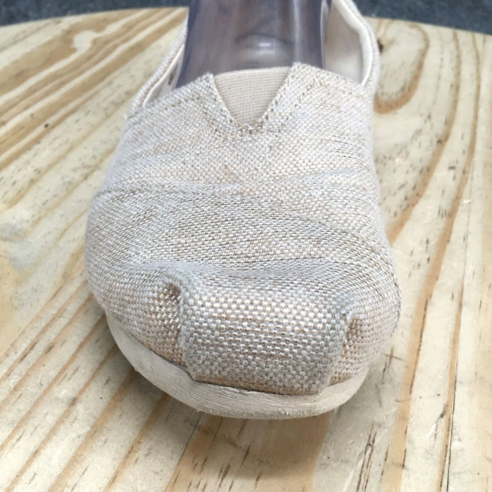 Toms TOMS Alpargatas Slip-On Beige Casual Comfort Low Top Womens 10 Shoes Size L / US 10 / IT 46 - 5 Thumbnail