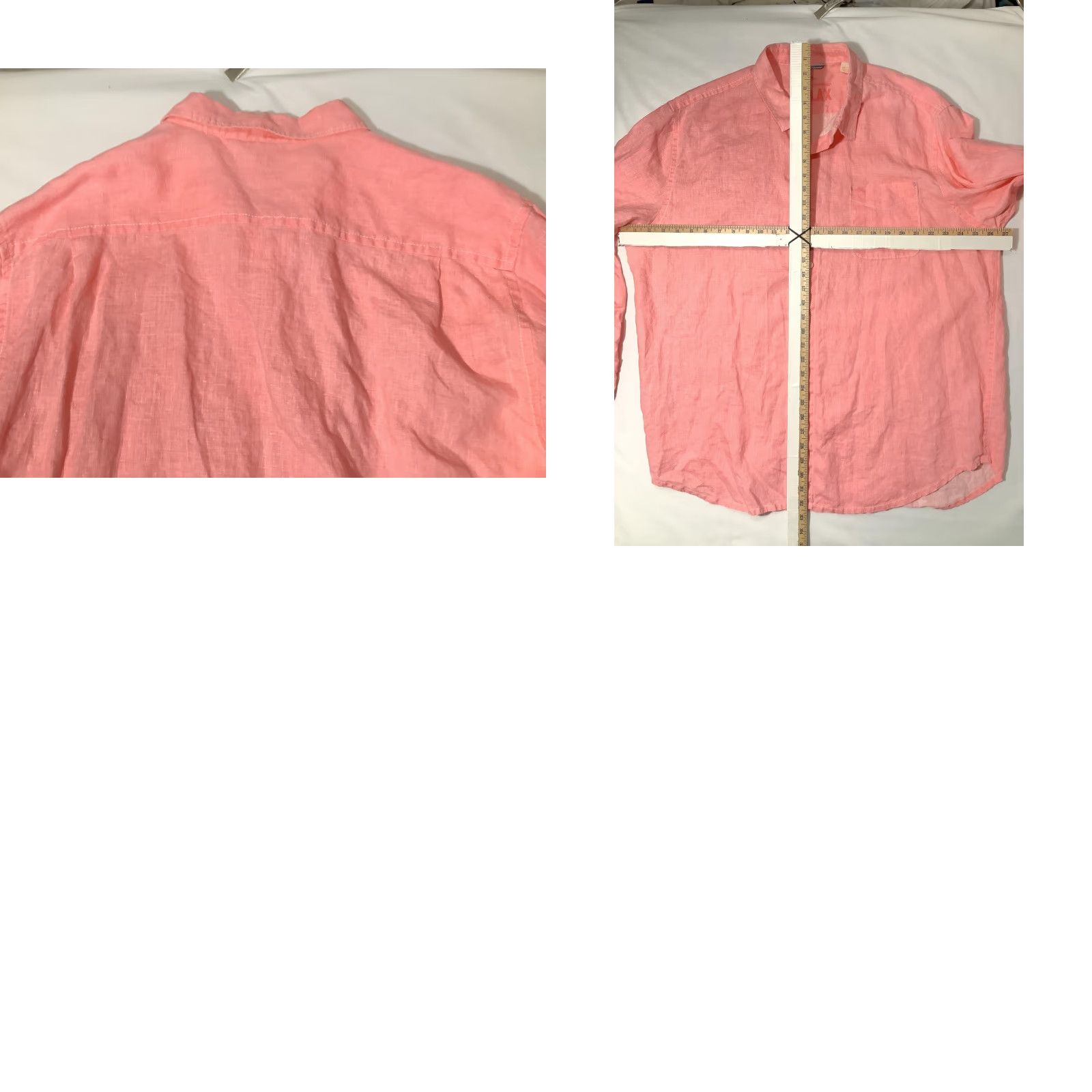Tommy Bahama Tommy Bahama Relax Shirt Mens 2XL Pink Linen Long Sleeve Button Front Casual Size US XXL / EU 58 / 5 - 8 Thumbnail