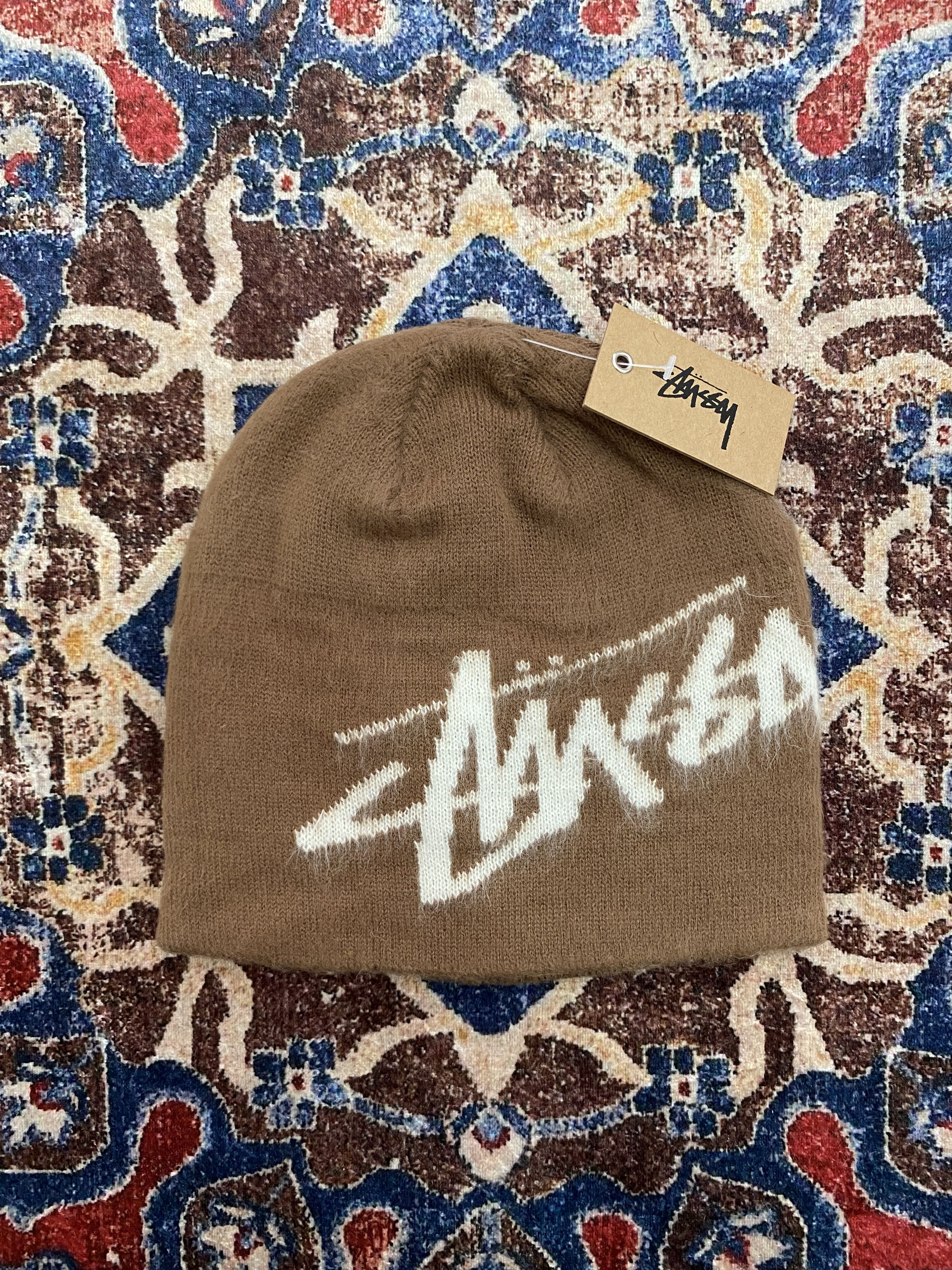 Stussy Stussy Brushed Out Stock Skullcap - Brown Beanie Hat | Grailed
