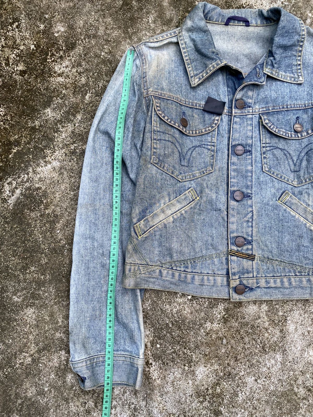 Marithe + Francois Girbaud SUN FADED MFG MARITHE FRANCOIS GIRBAUD DENIM JACKET Size US S / EU 44-46 / 1 - 14 Thumbnail