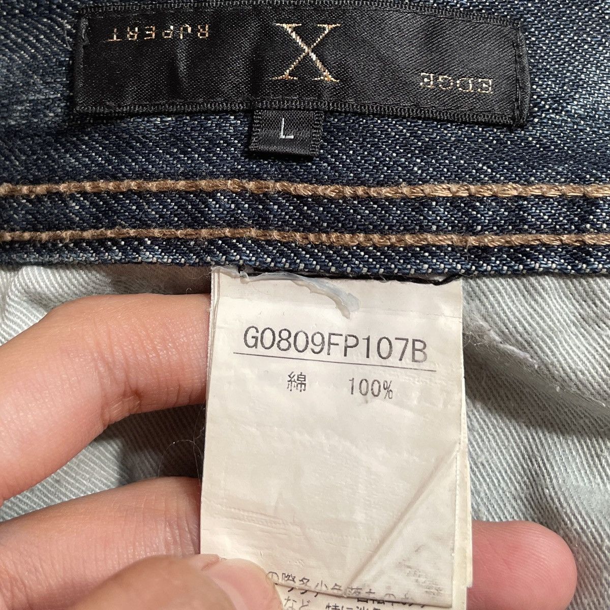 If Six Was Nine × Japanese Brand × Le Grande Bleu (L.G.B.) Vintage Japanese Brand Edge x Rupert Jeans 2000s Size US 31 - 10 Thumbnail