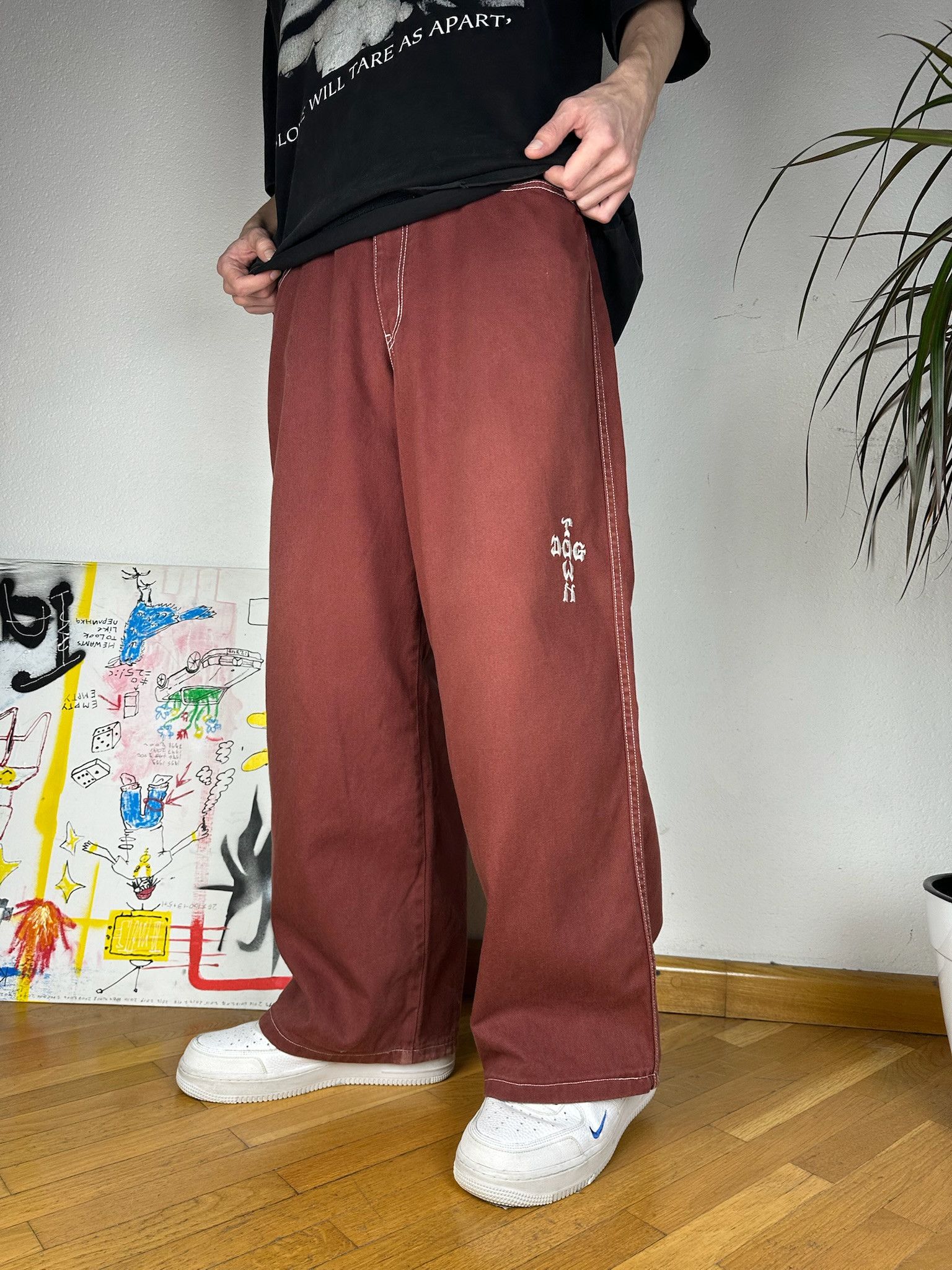 Dogtown Dogtown Baggy Large Pocket Jeans jnco Ecko unltd style Size US 33 - 15 Thumbnail